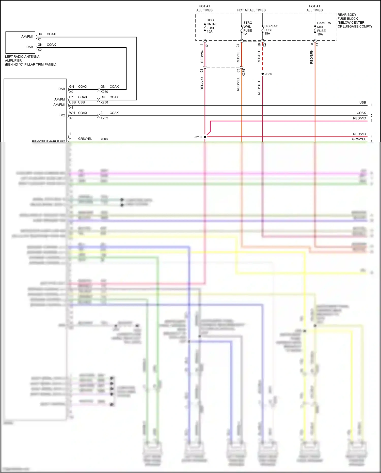 Wiring diagram most control for Chevrolet Camaro VI (2015-2018) (2 of 6)