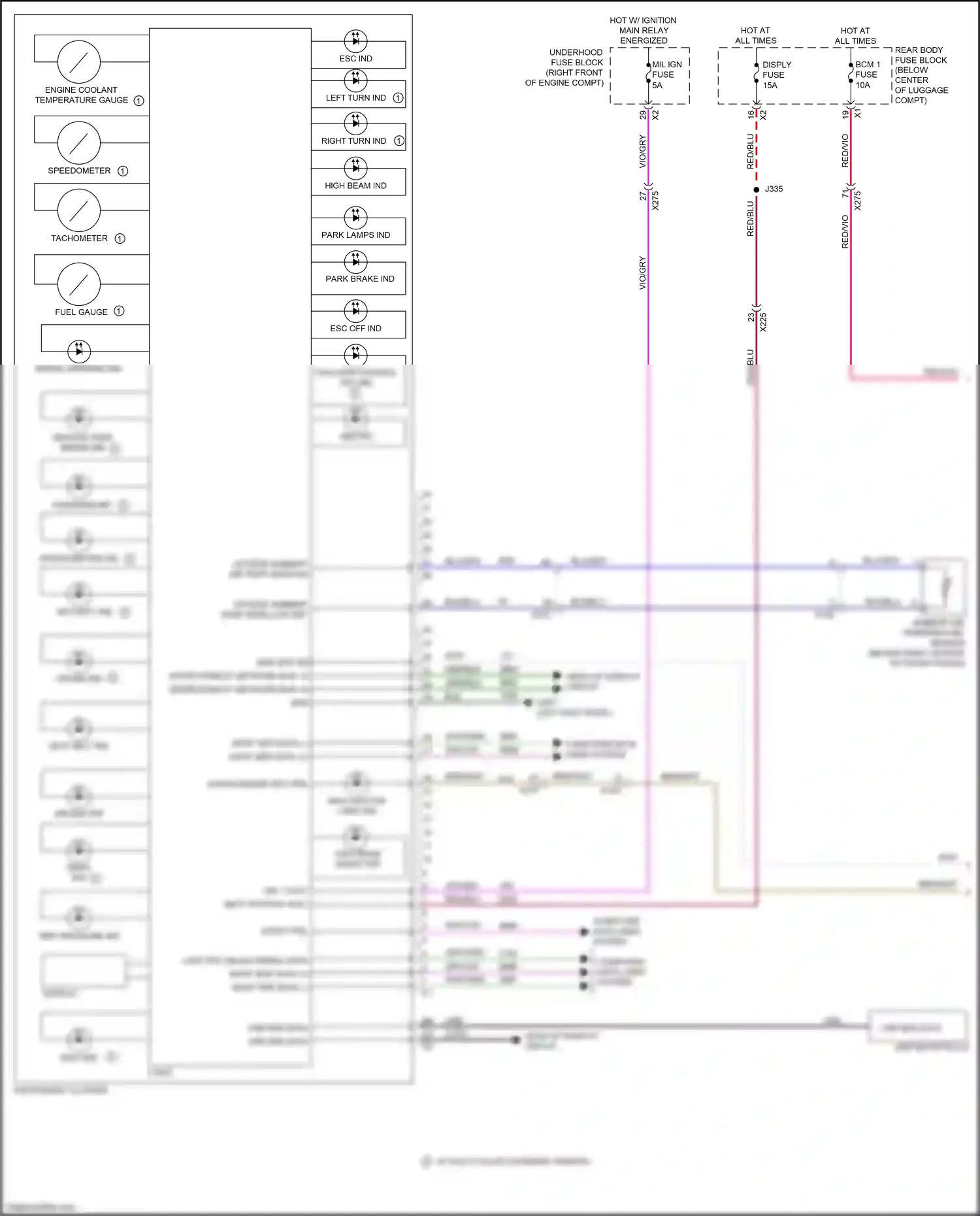 Wiring diagram most ctrl for Chevrolet Camaro VI (2015-2018) (12 of 12)