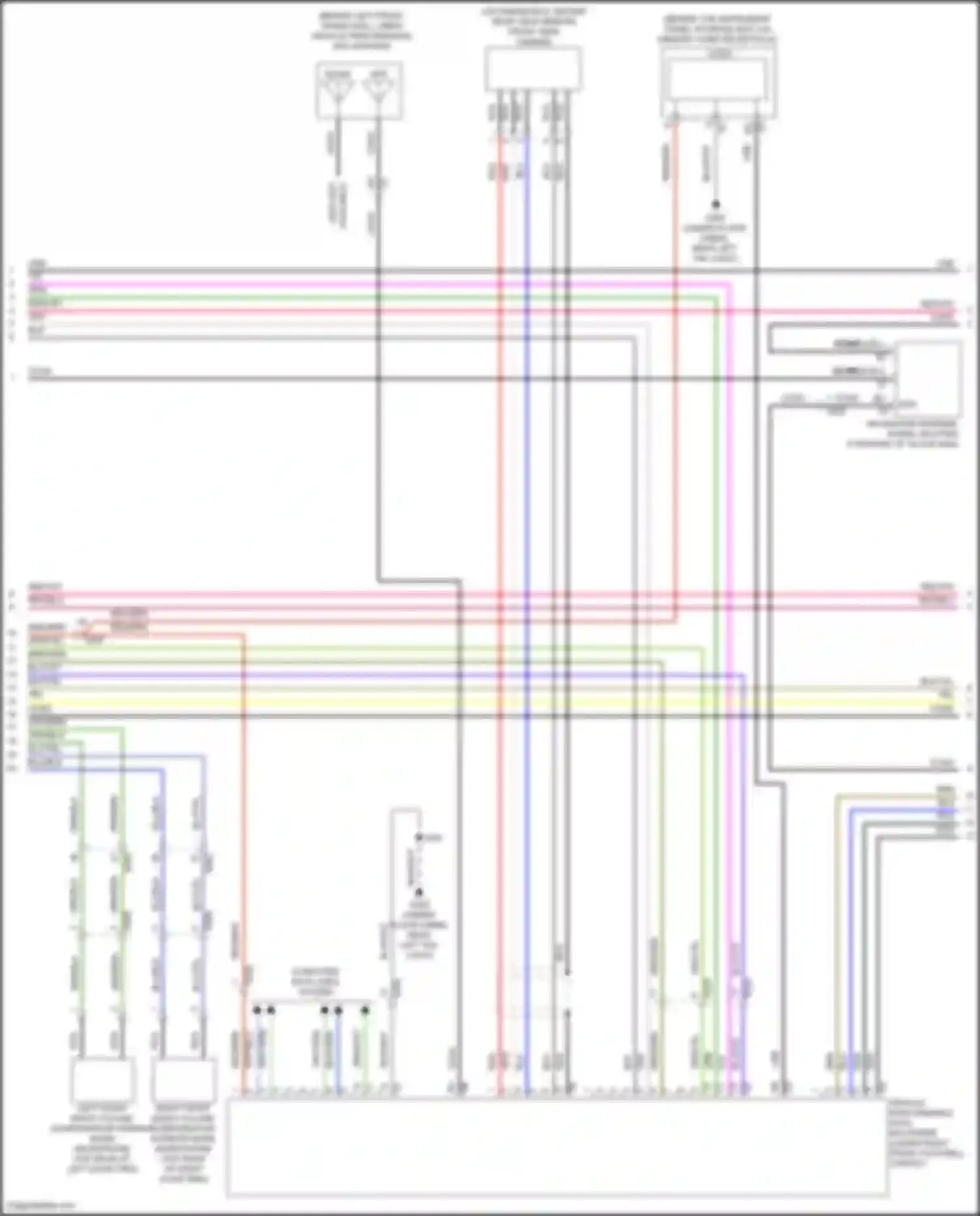 Wiring diagram navigation antenna signal splitter for Chevrolet Camaro VI (2015-2018) (1 of 6)
