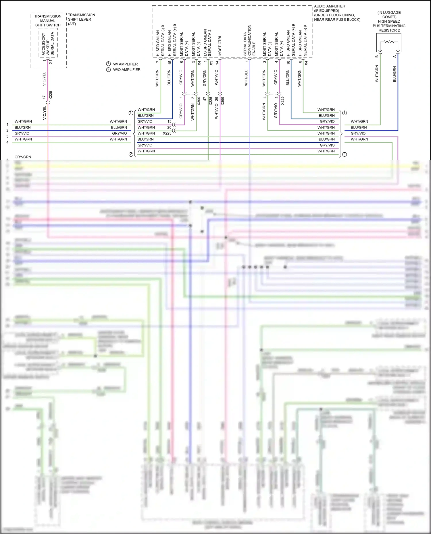 Wiring diagram network 3 for Chevrolet Camaro VI (2015-2018) (1 of 1)