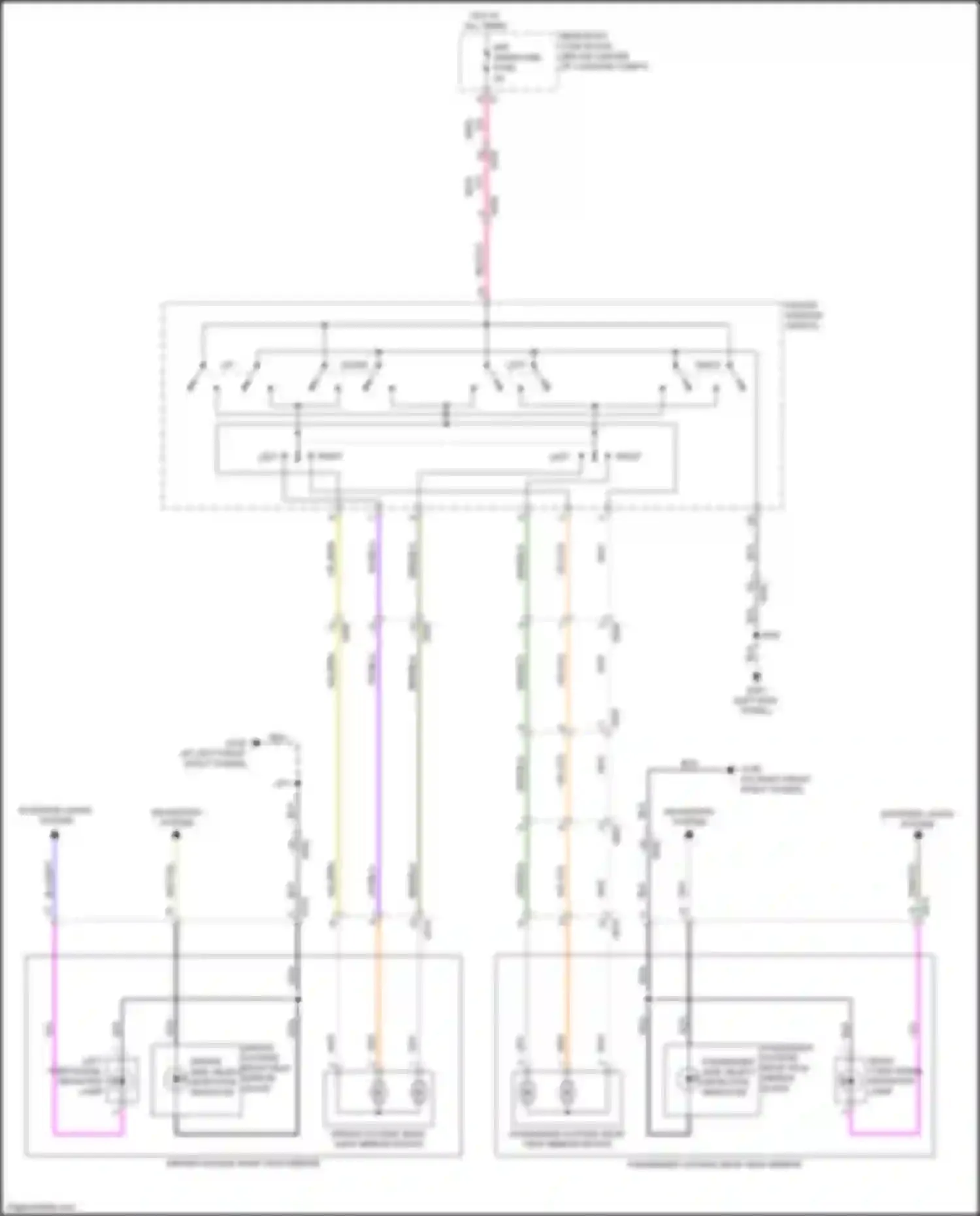 Wiring diagram passenger outside rear view mirror for Chevrolet Camaro VI (2015-2018) (5 of 5)