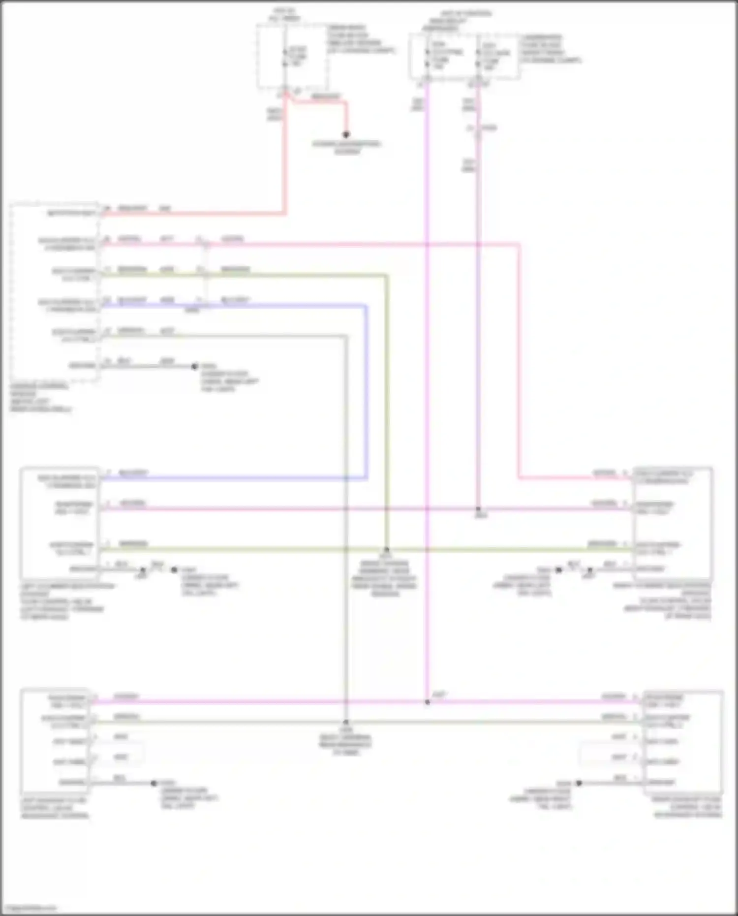 Wiring diagram power distribution system for Chevrolet Camaro VI (2015-2018) (3 of 9)