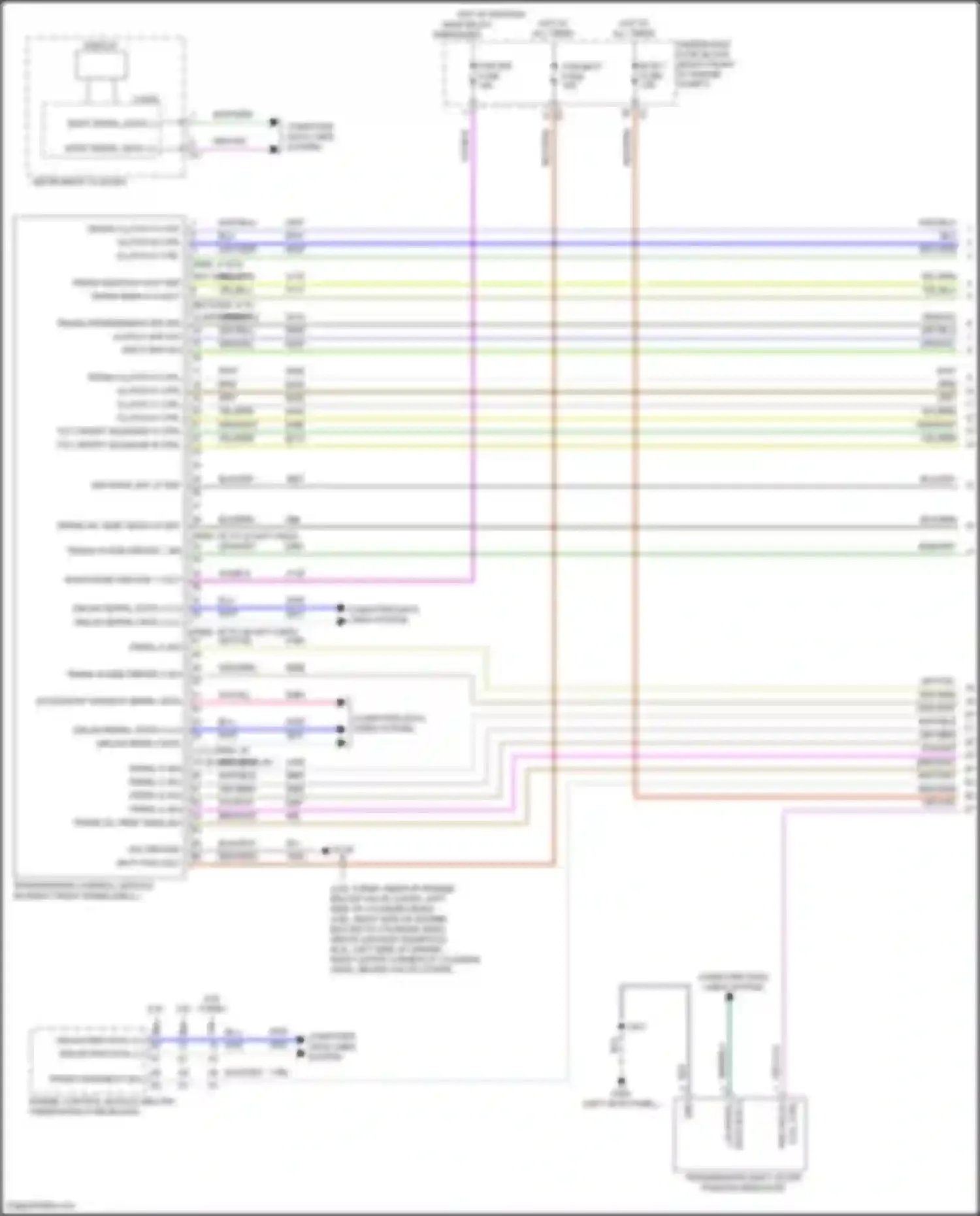 Wiring diagram prndl c sig for Chevrolet Camaro VI (2015-2018) (1 of 2)