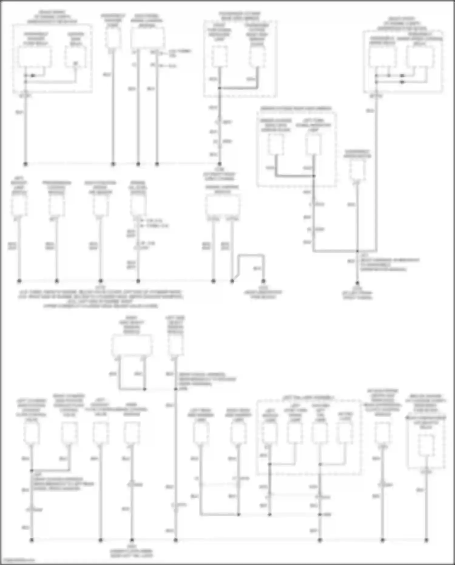 Wiring diagram rear compartment lid unlatch relay for Chevrolet Camaro VI (2015-2018) (1 of 3)