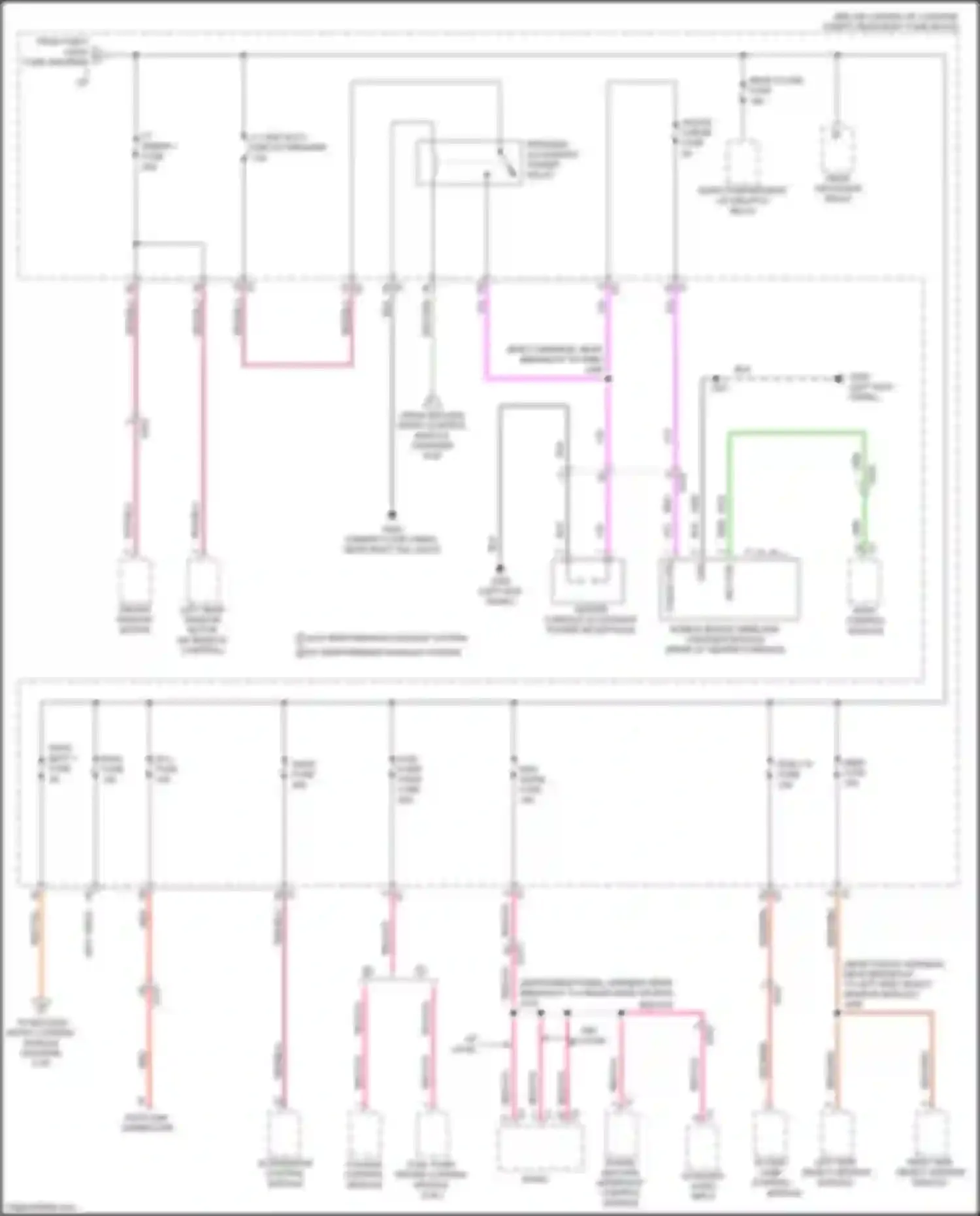 Wiring diagram right side object sensor module for Chevrolet Camaro VI (2015-2018) (4 of 4)