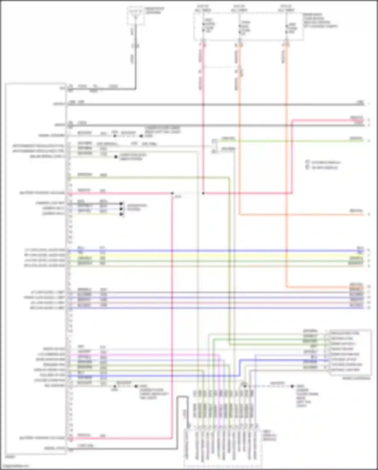Wiring diagram rr low level audio sig + for Chevrolet Camaro VI (2015-2018) (2 of 4)