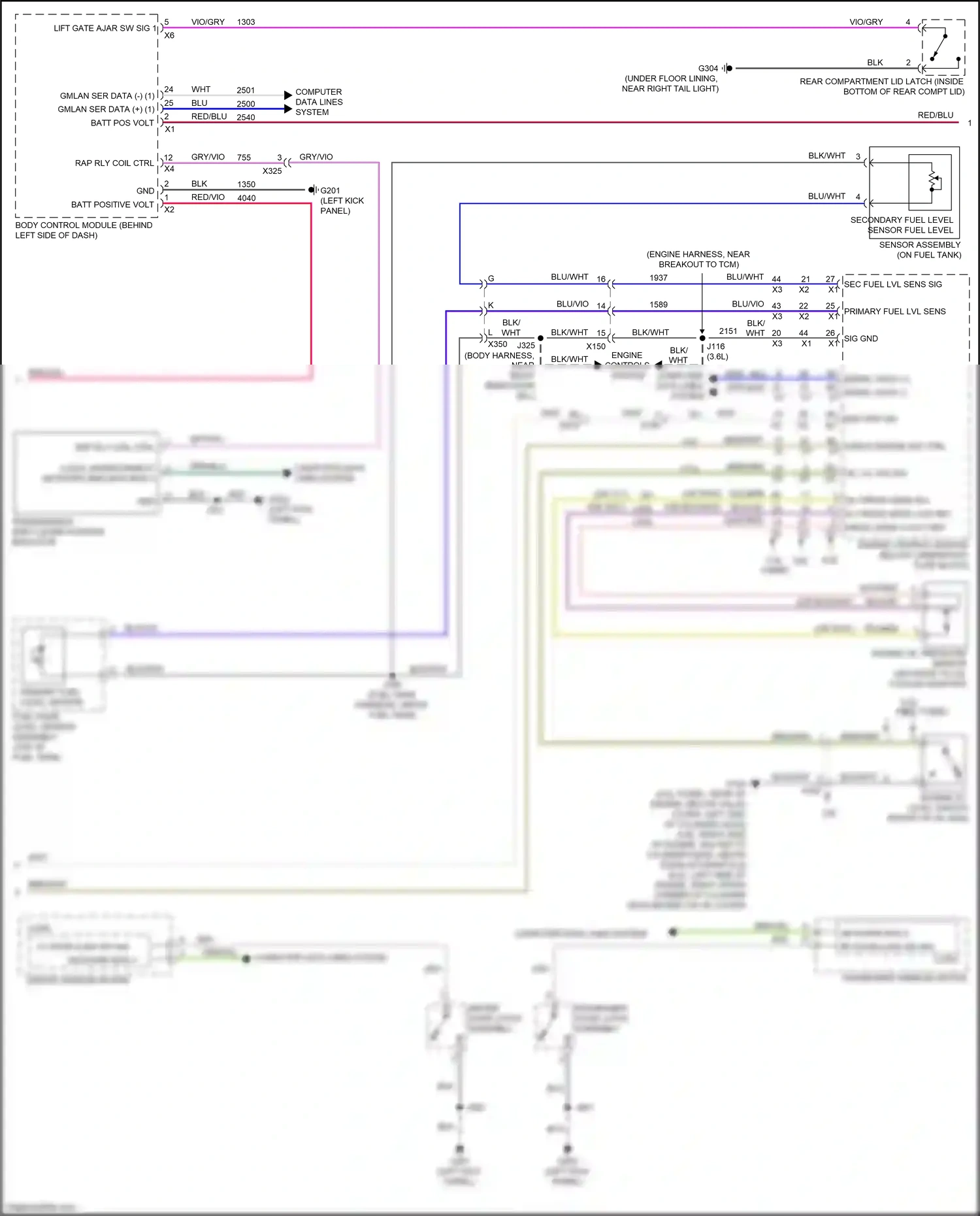 Chevrolet Camaro VI (2015-2018) serial data wiring diagram  (17 of 18)