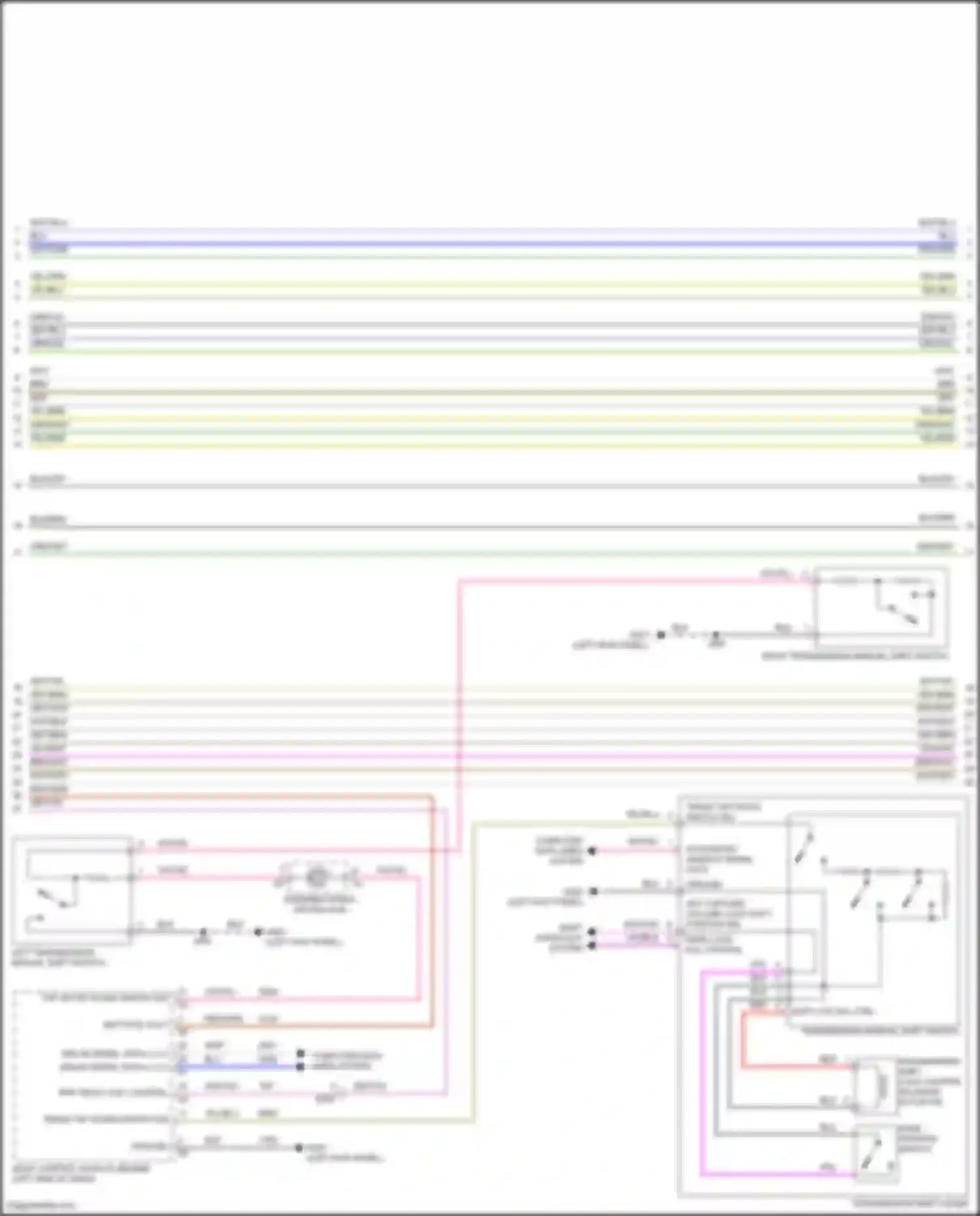 Wiring diagram shift interlock system for Chevrolet Camaro VI (2015-2018) (3 of 5)