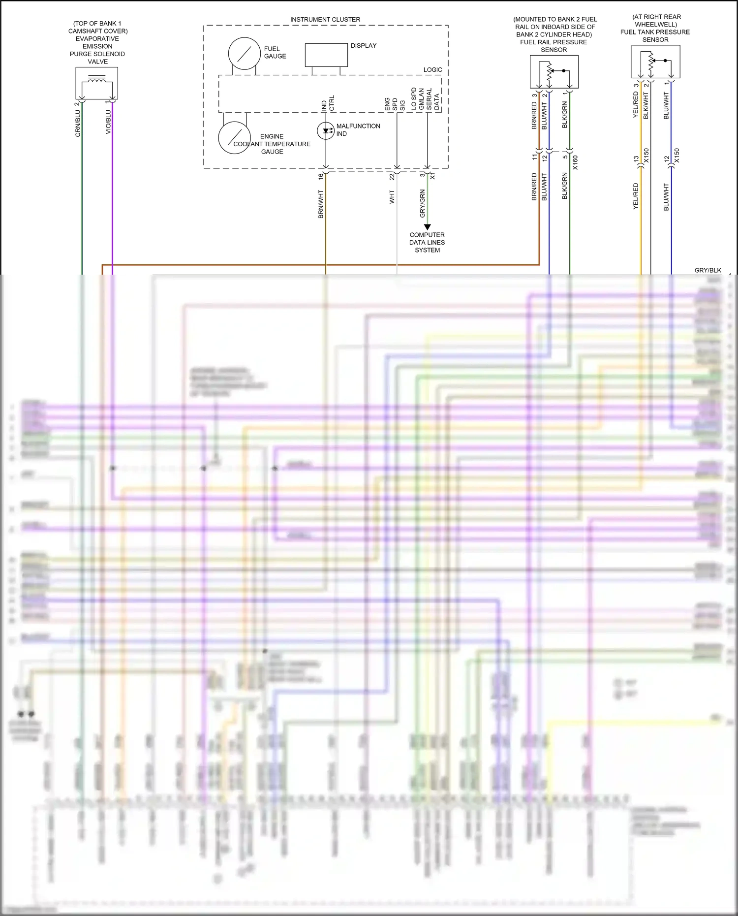 Wiring diagram starting/ charging system for Chevrolet Camaro VI (2015-2018) (1 of 3)