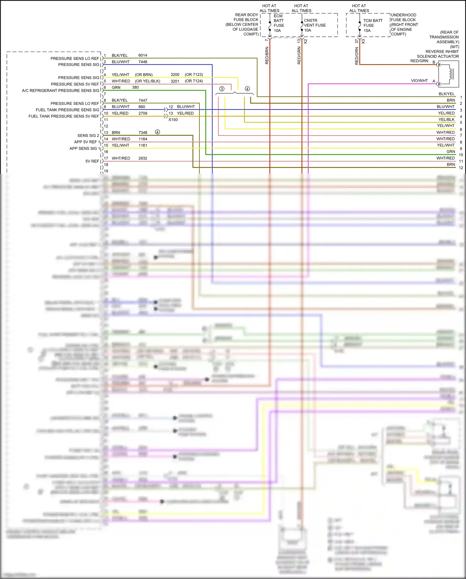 Wiring diagram starting/charging system for Chevrolet Camaro VI (2015-2018) (4 of 7)