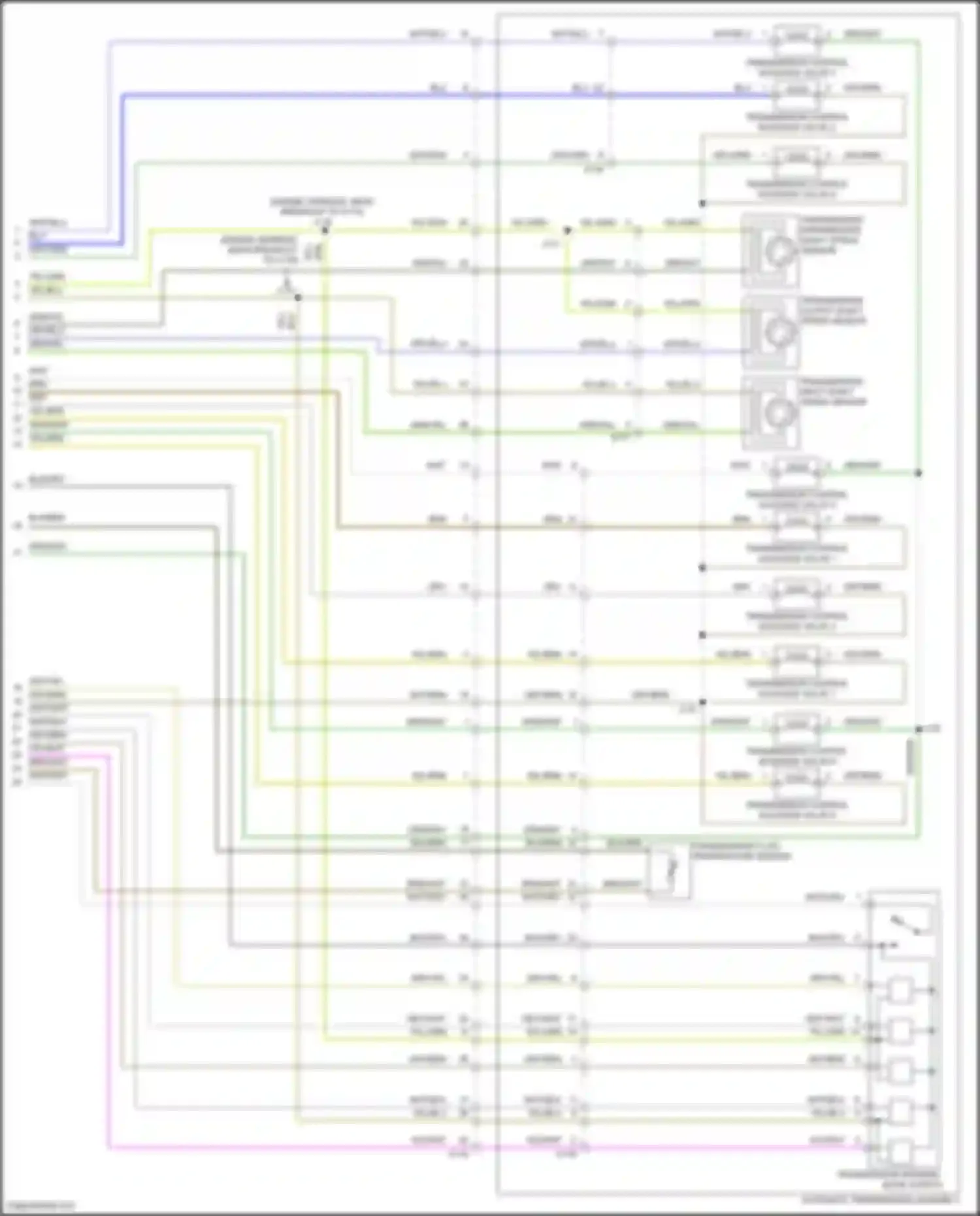 Wiring diagram transmission input shaft speed sensor for Chevrolet Camaro VI (2015-2018) (2 of 3)