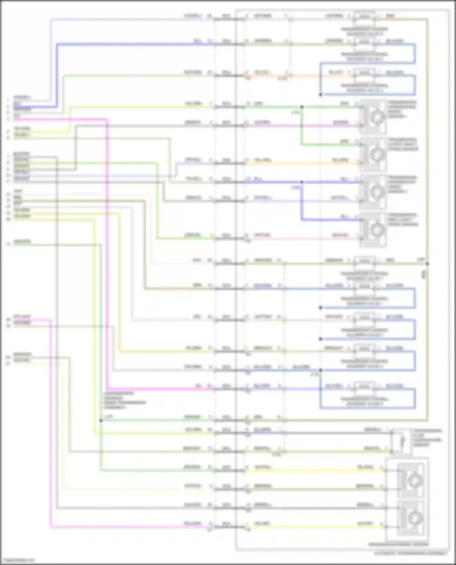 Wiring diagram transmission range sensor for Chevrolet Camaro VI (2015-2018) (1 of 1)