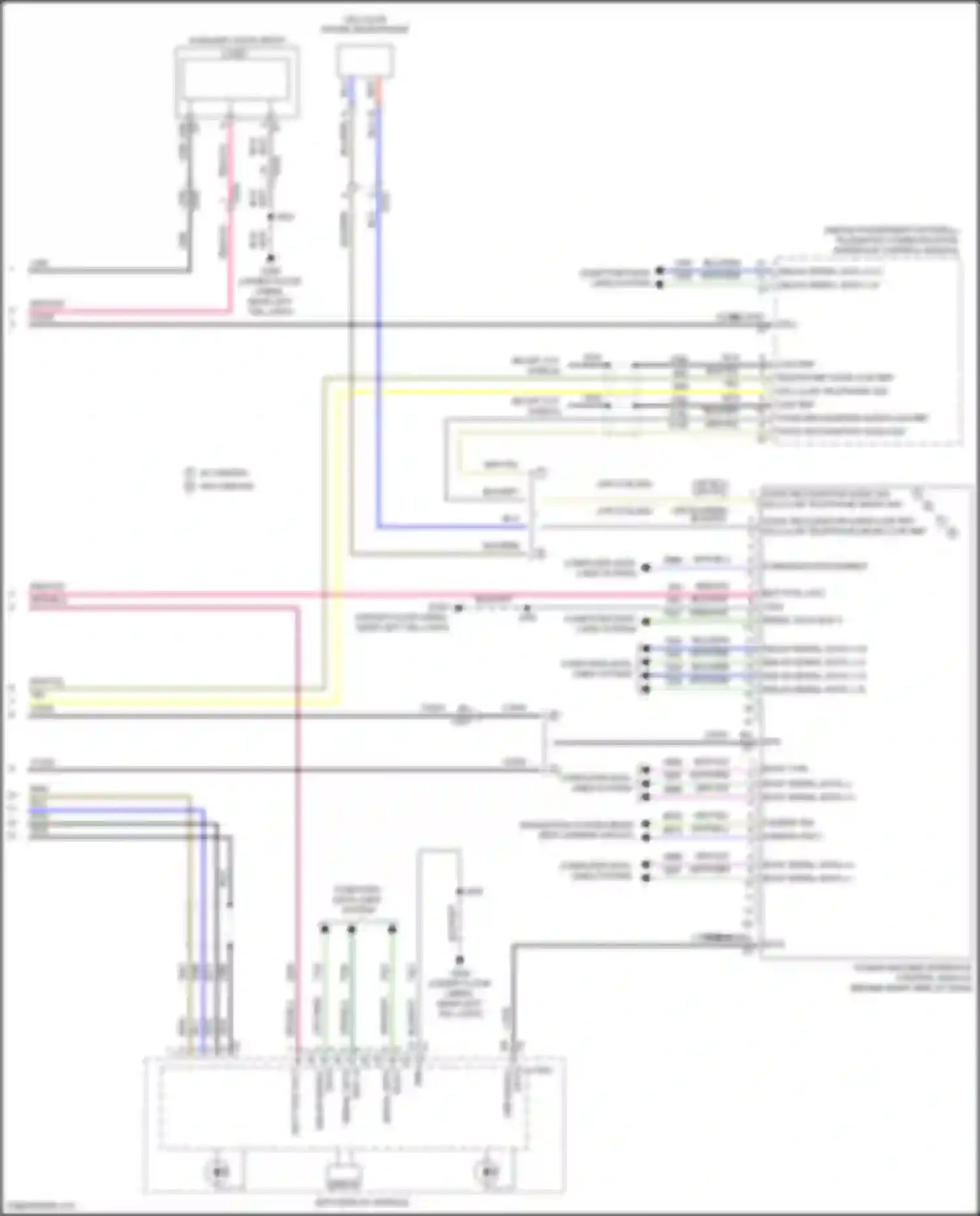 Wiring diagram voice recognition audio low ref for Chevrolet Camaro VI (2015-2018) (1 of 6)