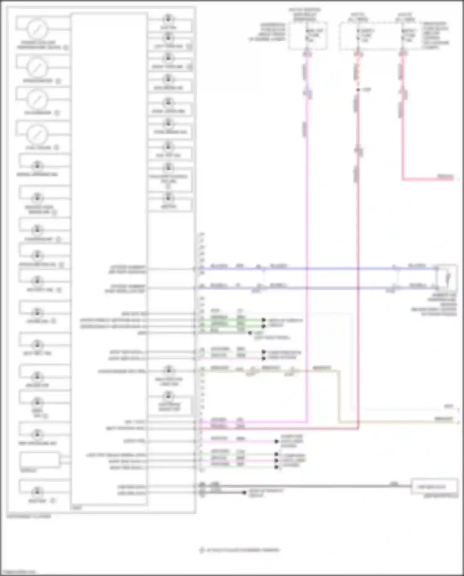 Wiring diagram w/ multi color standard graphic for Chevrolet Camaro VI (2015-2018) (1 of 1)