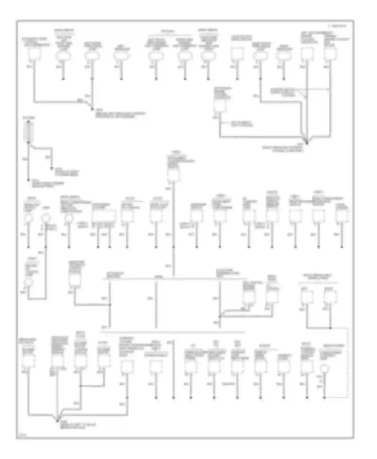 Caprice Impala SS Chevrolet  (1995-1996): Ground distribution circuit (1 of 3)