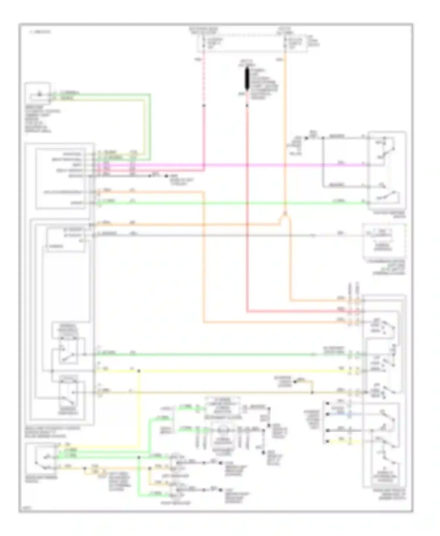 Caprice Impala SS Chevrolet  (1995-1996): Headlight circuit, without drl, with twilight sentinel