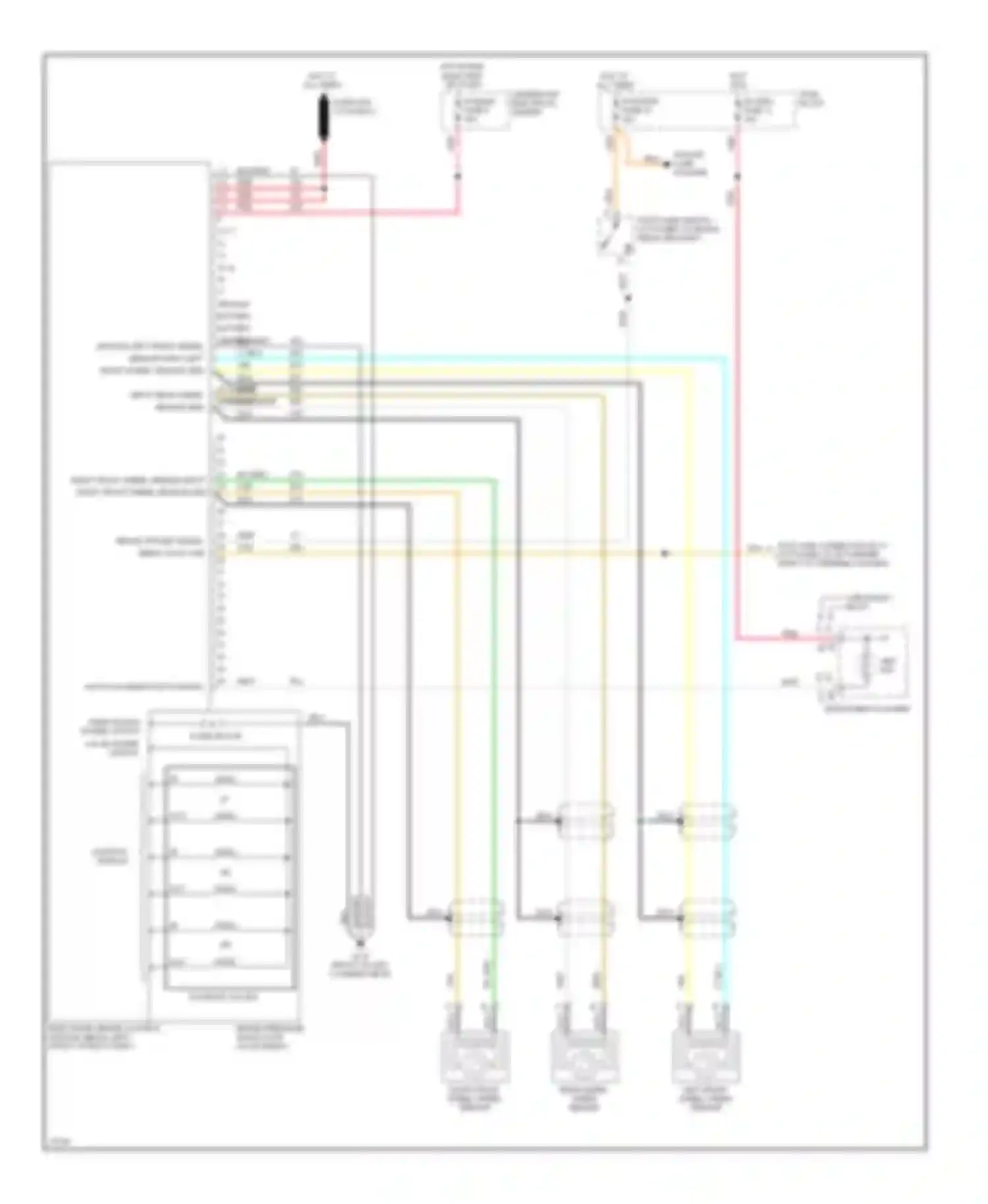 Wiring diagram brake applied signal serial data line for Chevrolet Caprice Impala SS  (1995-1996) (1 of 1)