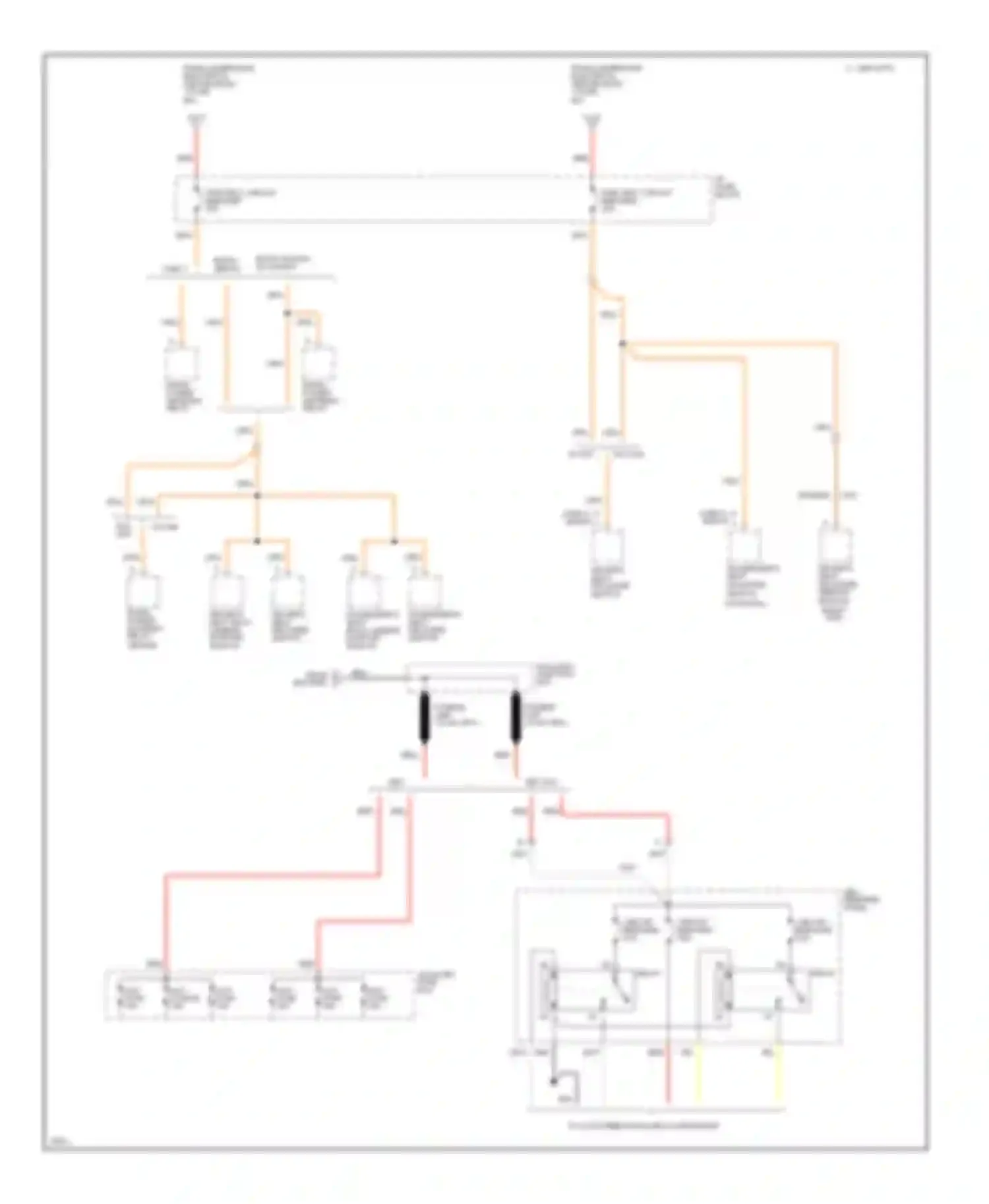 Wiring diagram driver's seat adjuster memory module for Chevrolet Caprice Impala SS  (1995-1996) (2 of 2)