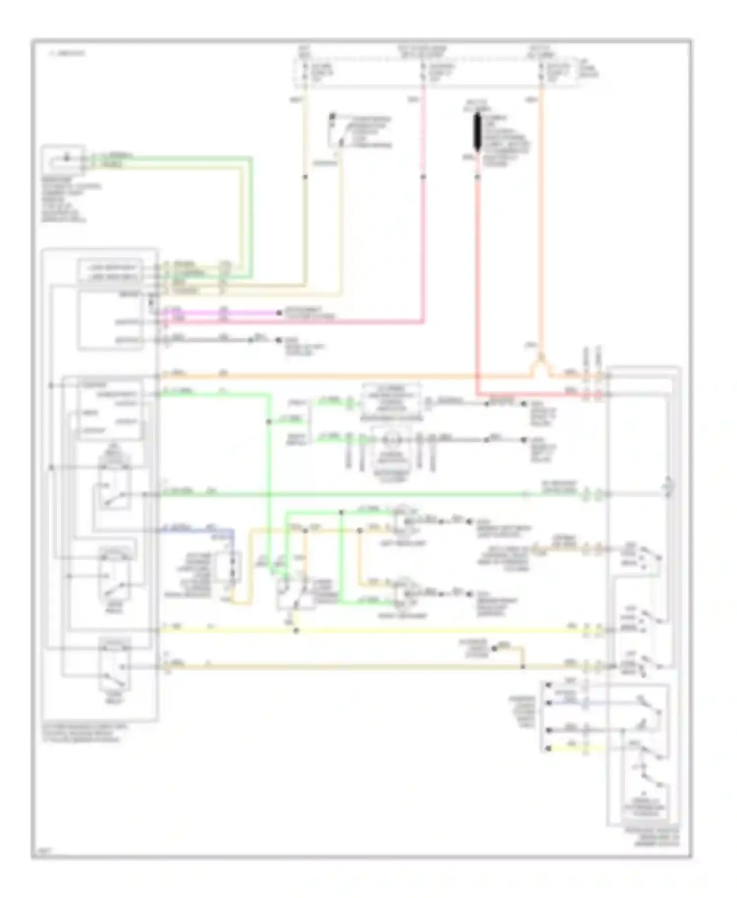 Wiring diagram hot in run, bulb test or start for Chevrolet Caprice Impala SS  (1995-1996) (15 of 21)