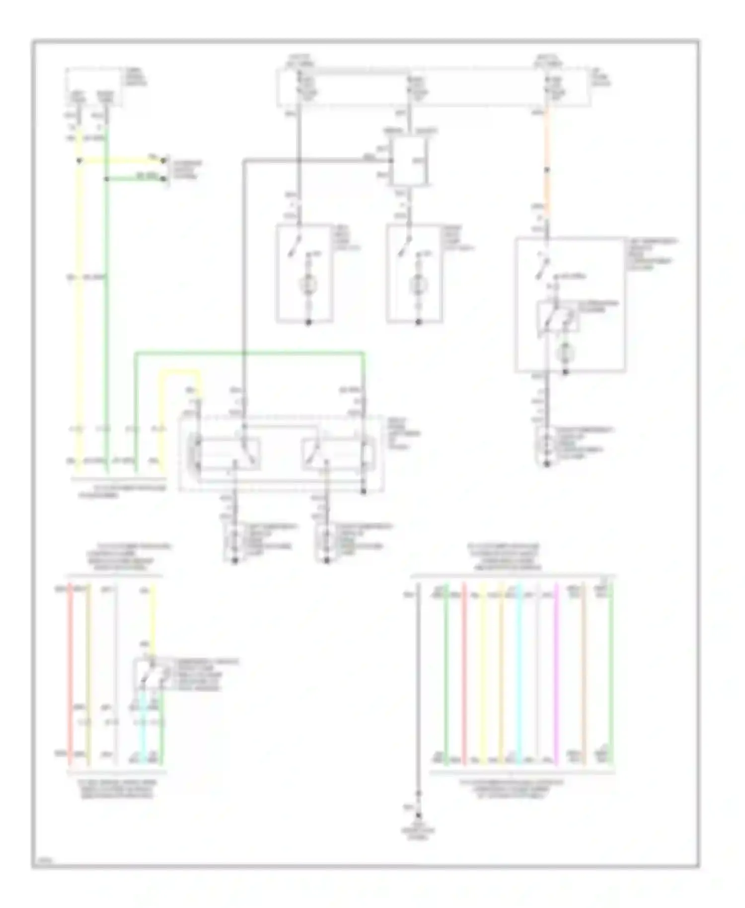 Wiring diagram left emergency vehicle rear window panel lamp for Chevrolet Caprice Impala SS  (1995-1996) (1 of 1)