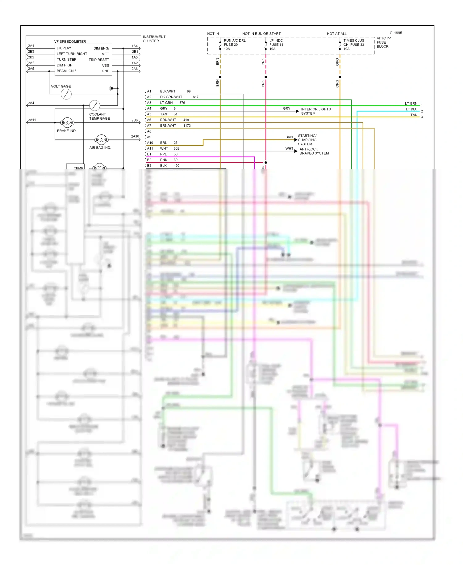 Chevrolet Caprice Impala SS  (1995-1996) solid state wiring diagram  (2 of 5)