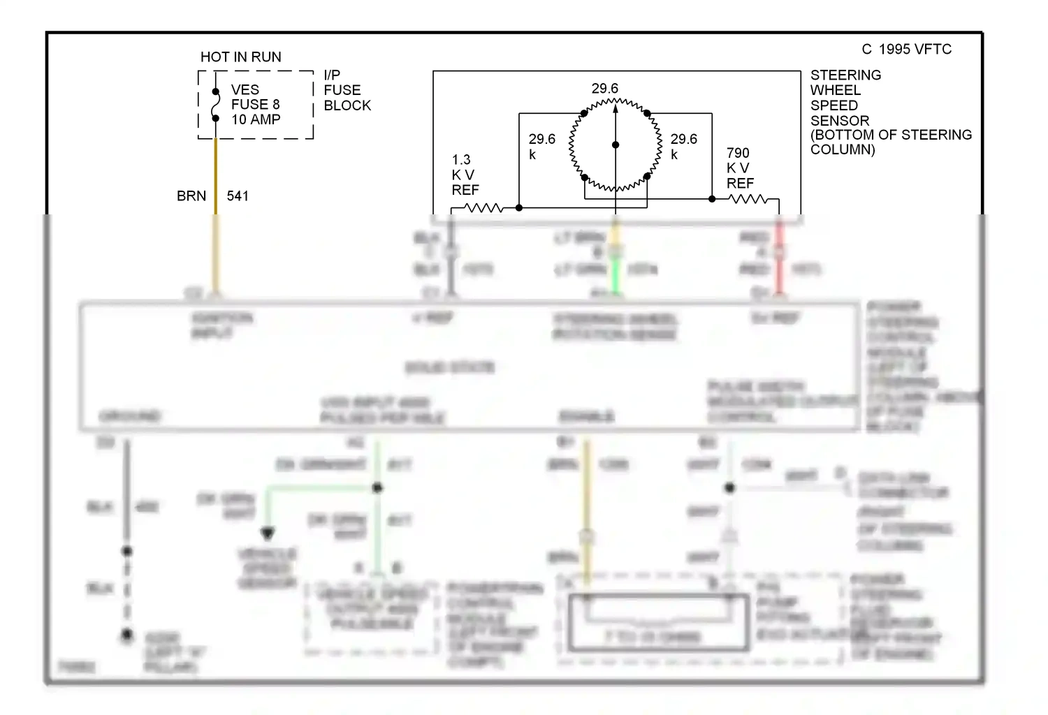 Chevrolet Caprice Impala SS  (1995-1996) solid state wiring diagram  (1 of 5)