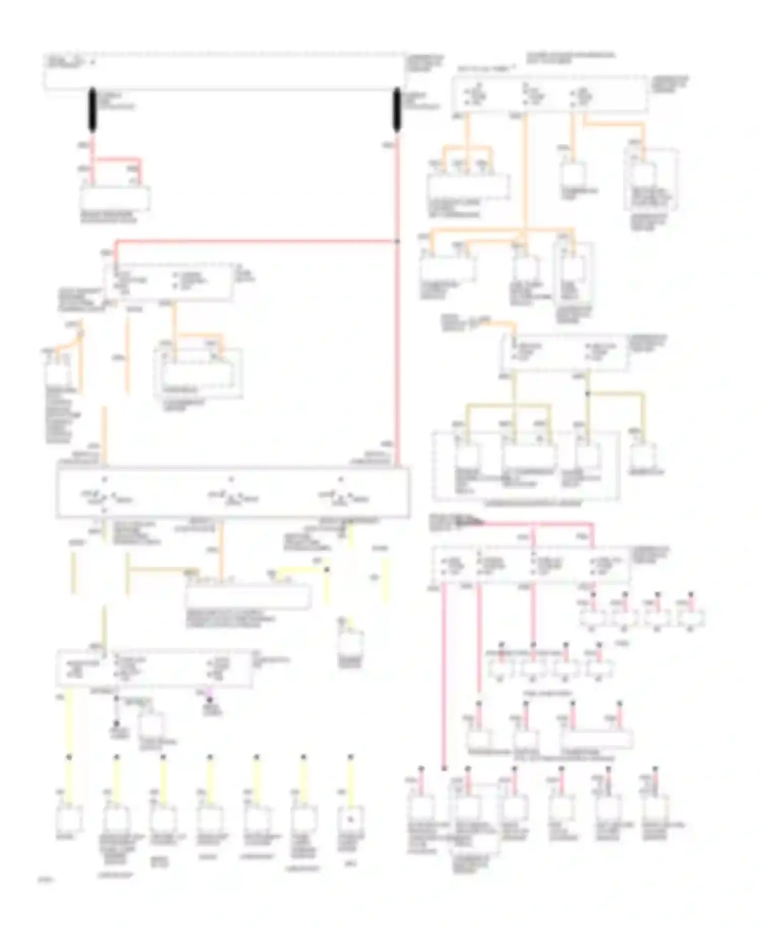 Caprice Chevrolet IV (1990-1996): Power distribution circuit (2 of 4)