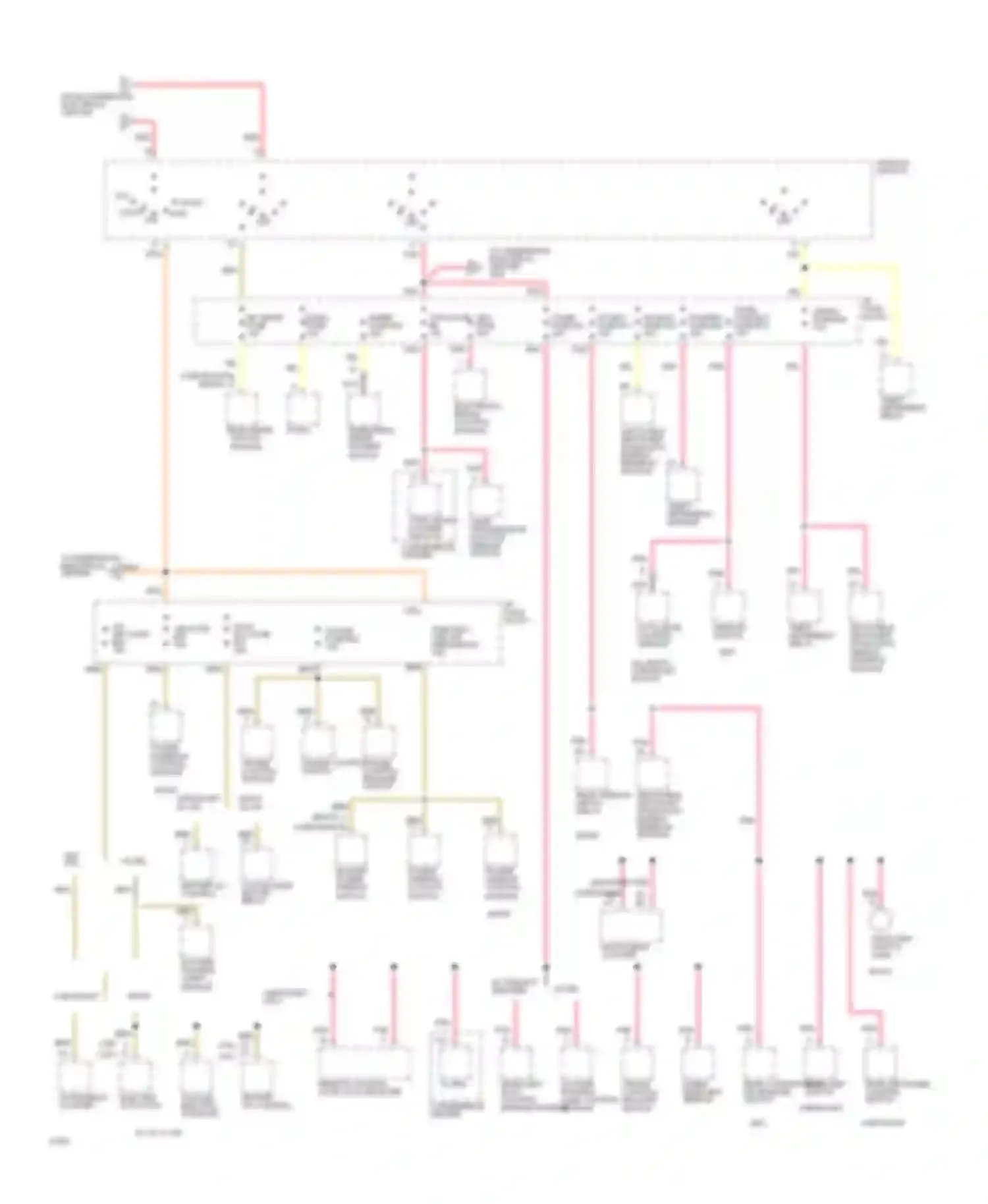 Caprice Chevrolet IV (1990-1996): Power distribution circuit (3 of 4)