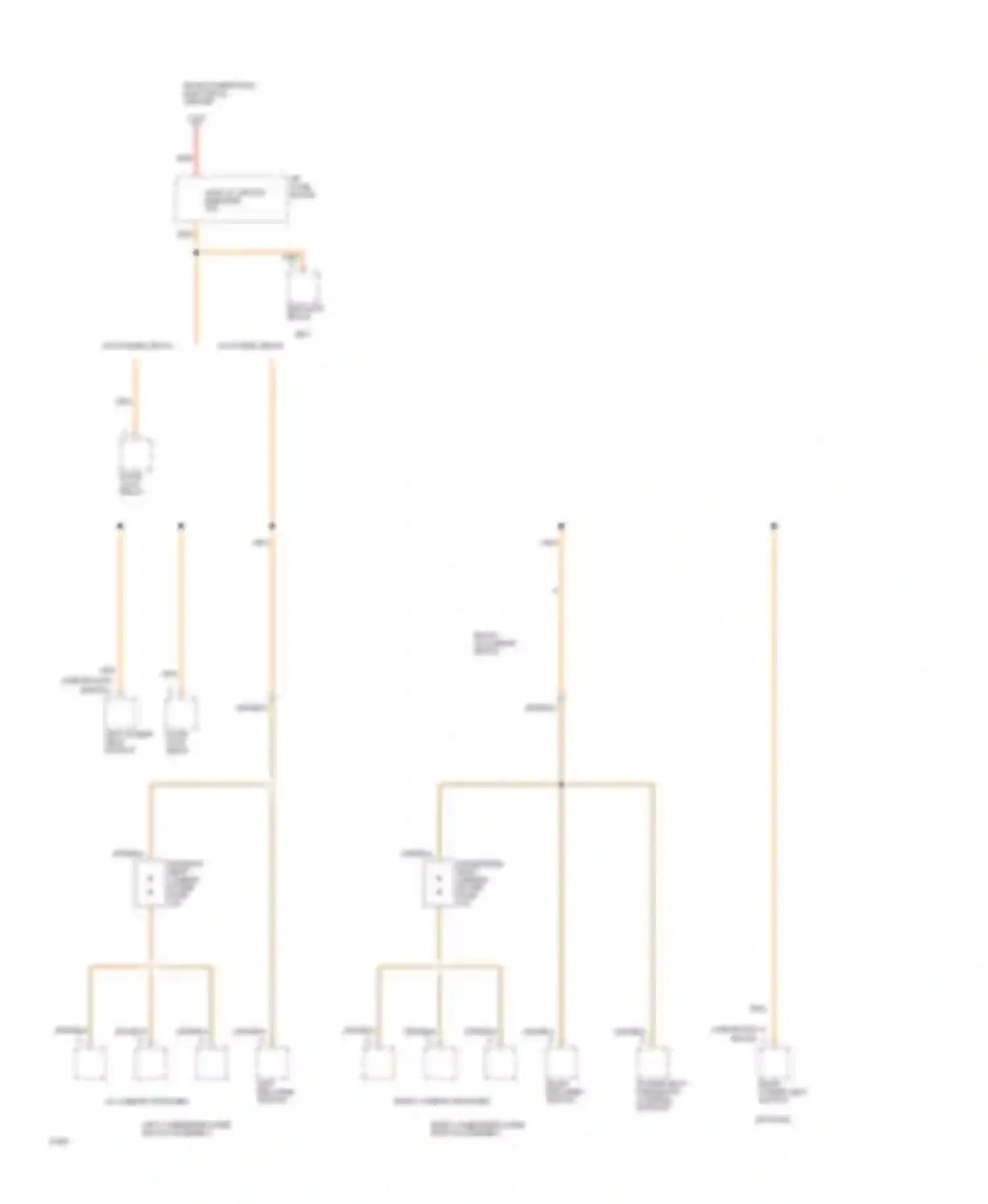 Caprice Chevrolet IV (1990-1996): Power distribution circuit (4 of 4)