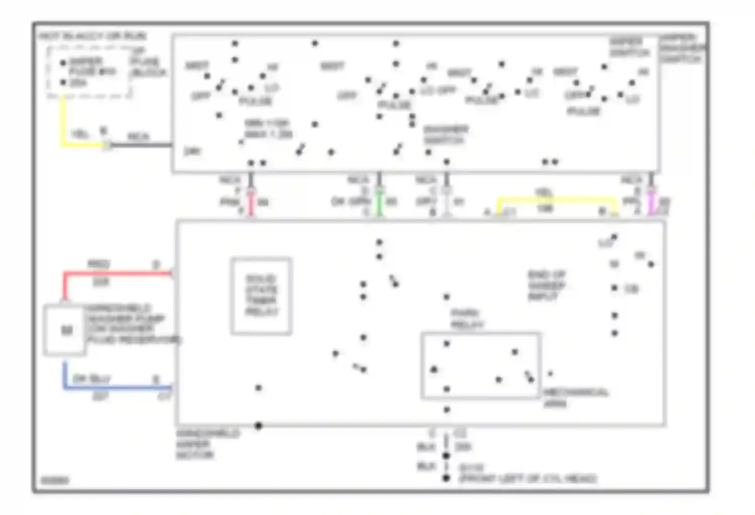 Caprice Chevrolet IV (1990-1996): Interval wiper/washer circuit