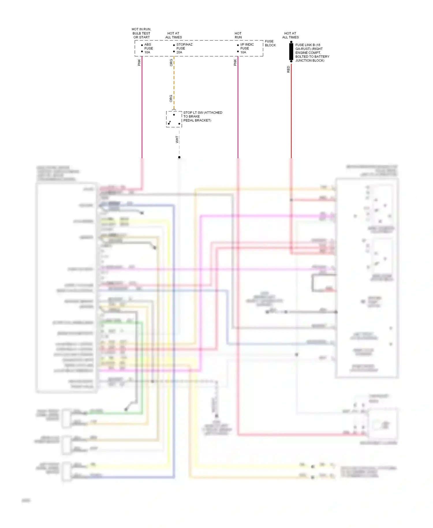 Wiring diagram abs ind. for Chevrolet Caprice IV (1990-1996) (1 of 1)