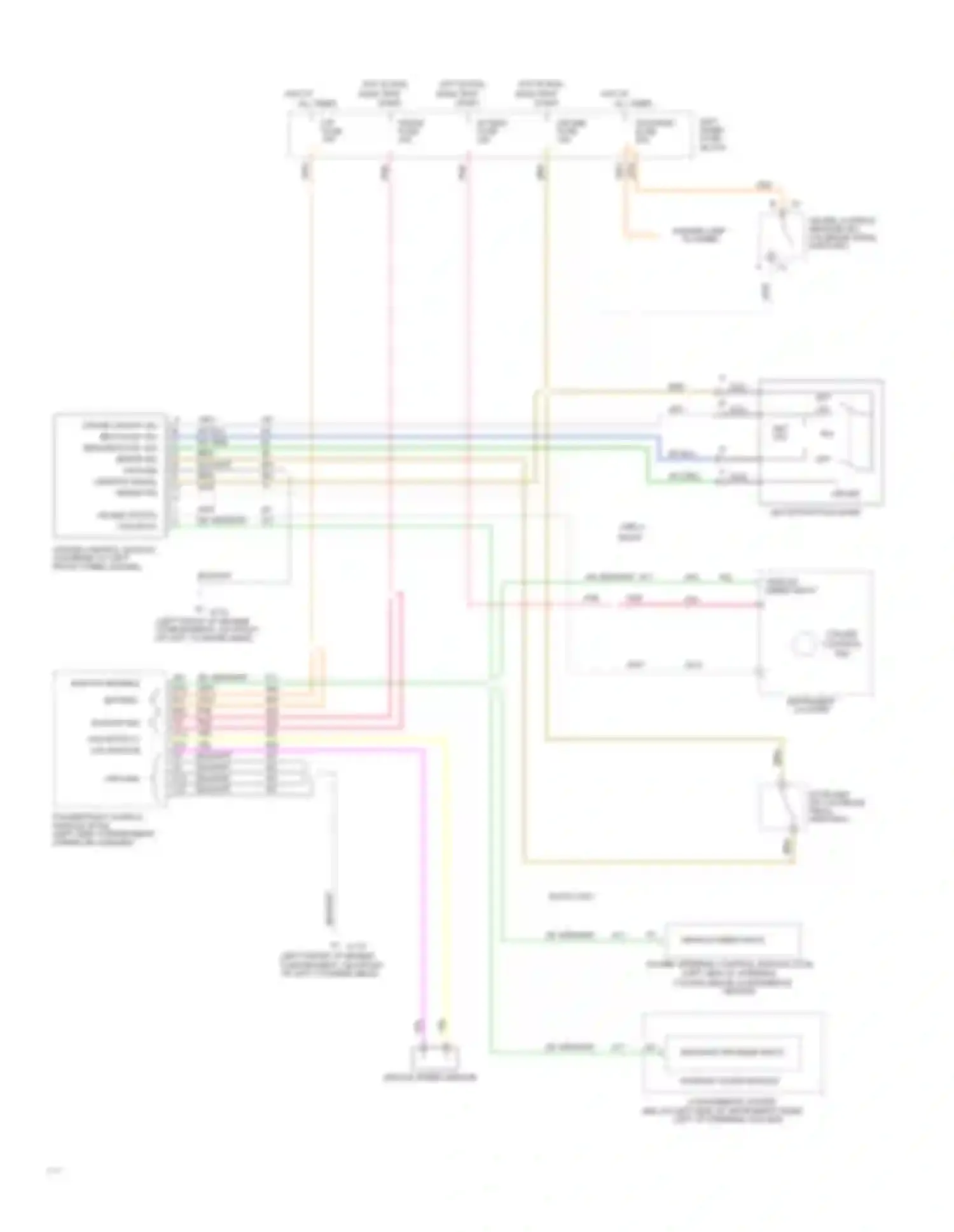 Wiring diagram cruise control module (fastened to left for Chevrolet Caprice IV (1990-1996) (1 of 1)