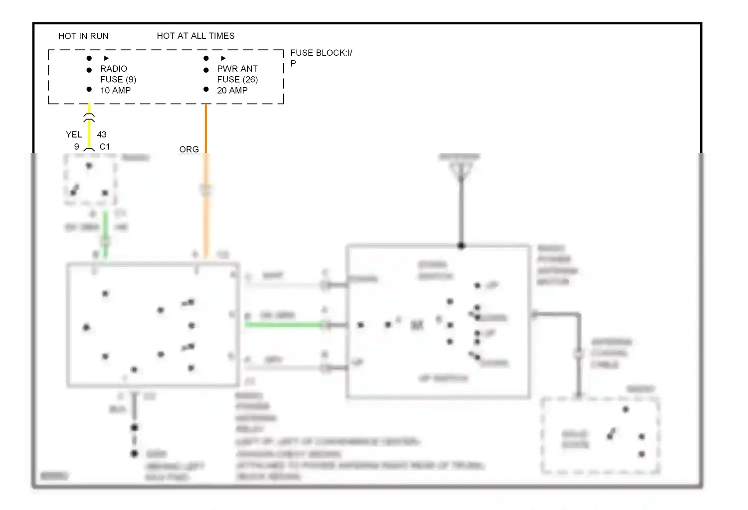 Wiring diagram down up for Chevrolet Caprice IV (1990-1996) (1 of 1)