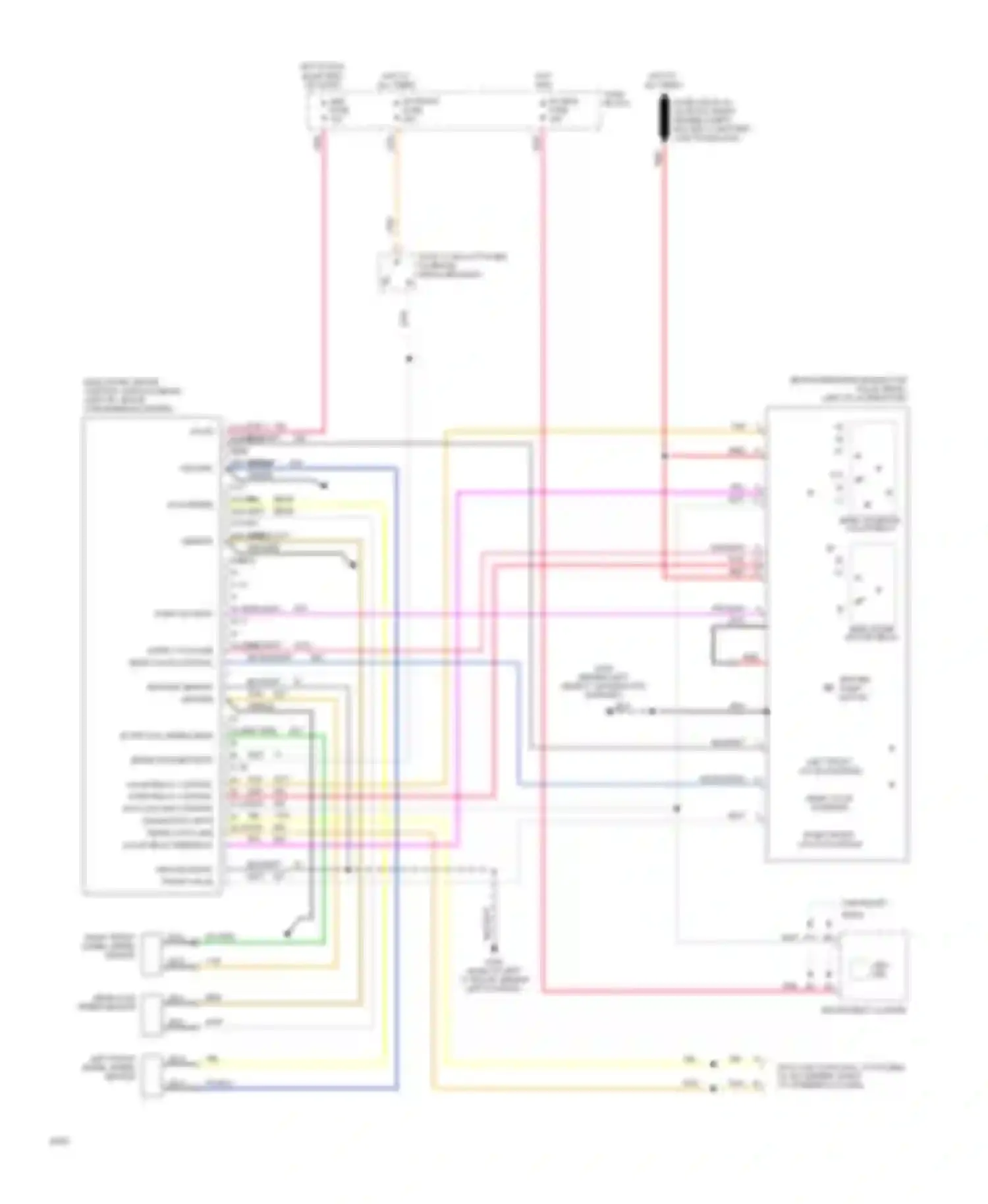 Wiring diagram left front wheel speed sensor for Chevrolet Caprice IV (1990-1996) (1 of 1)