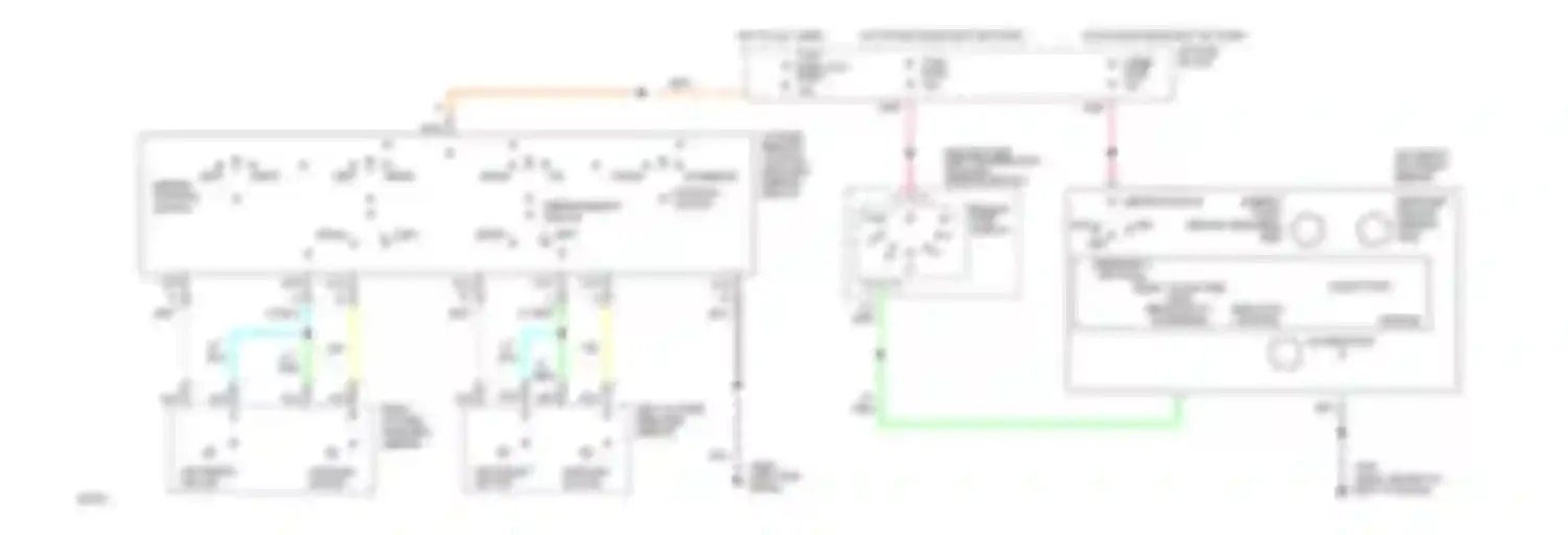 Wiring diagram left mirror position switch for Chevrolet Caprice IV (1990-1996) (1 of 1)
