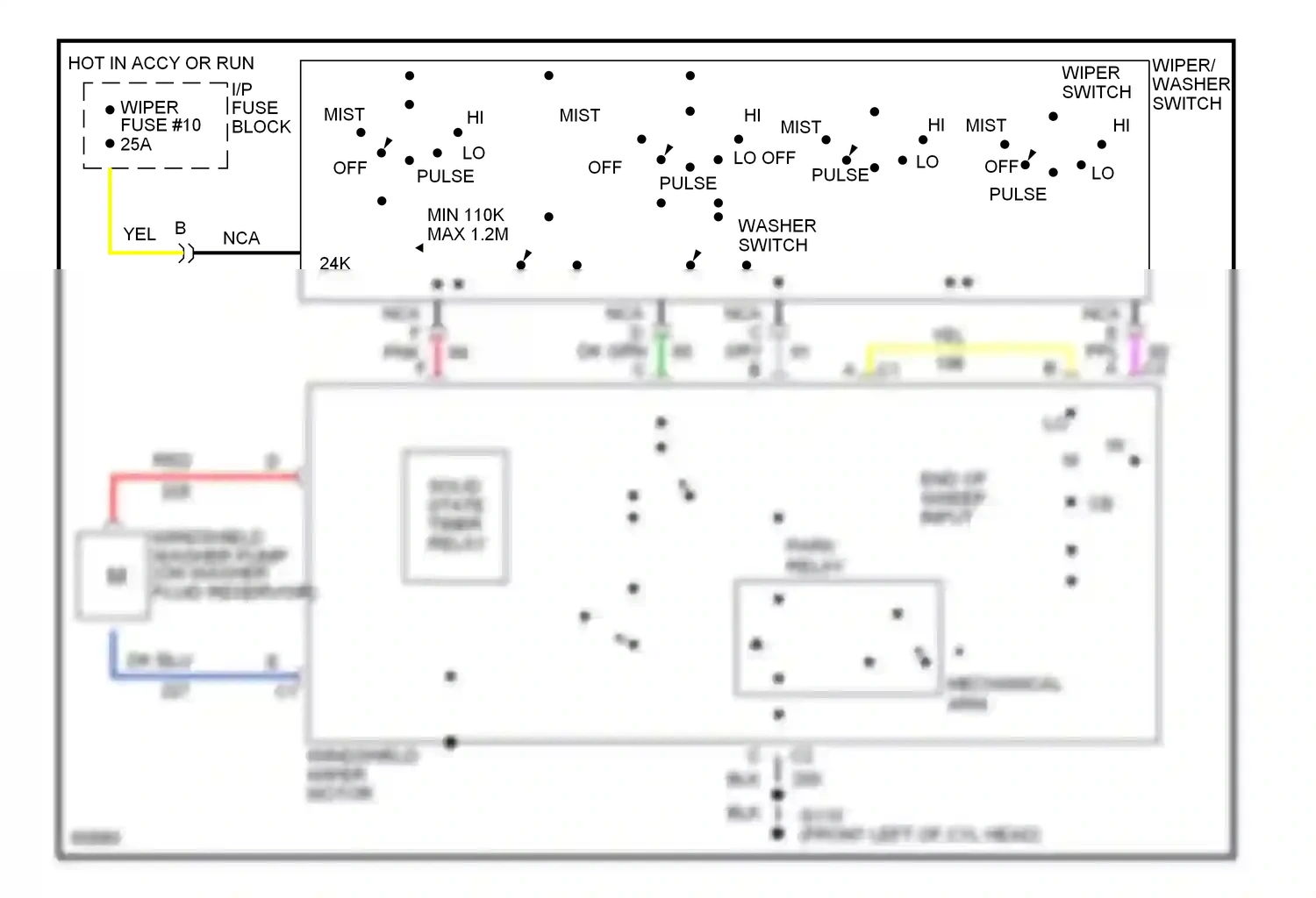Wiring diagram nca for Chevrolet Caprice IV (1990-1996) (21 of 21)