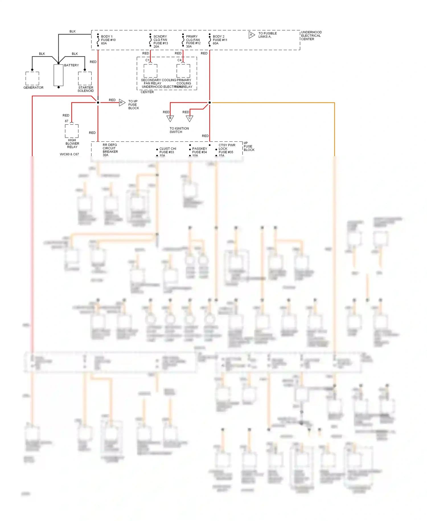 Wiring diagram nca for Chevrolet Caprice IV (1990-1996) (13 of 21)