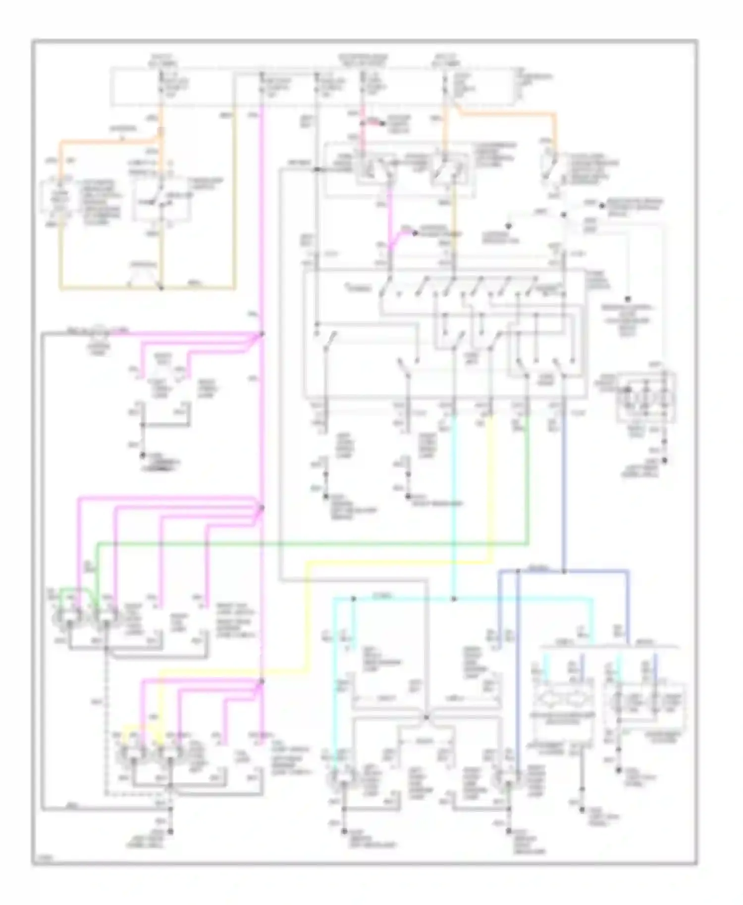 Wiring diagram ppl left tail lamp left rear marker lamp for Chevrolet Caprice IV (1990-1996) (1 of 1)