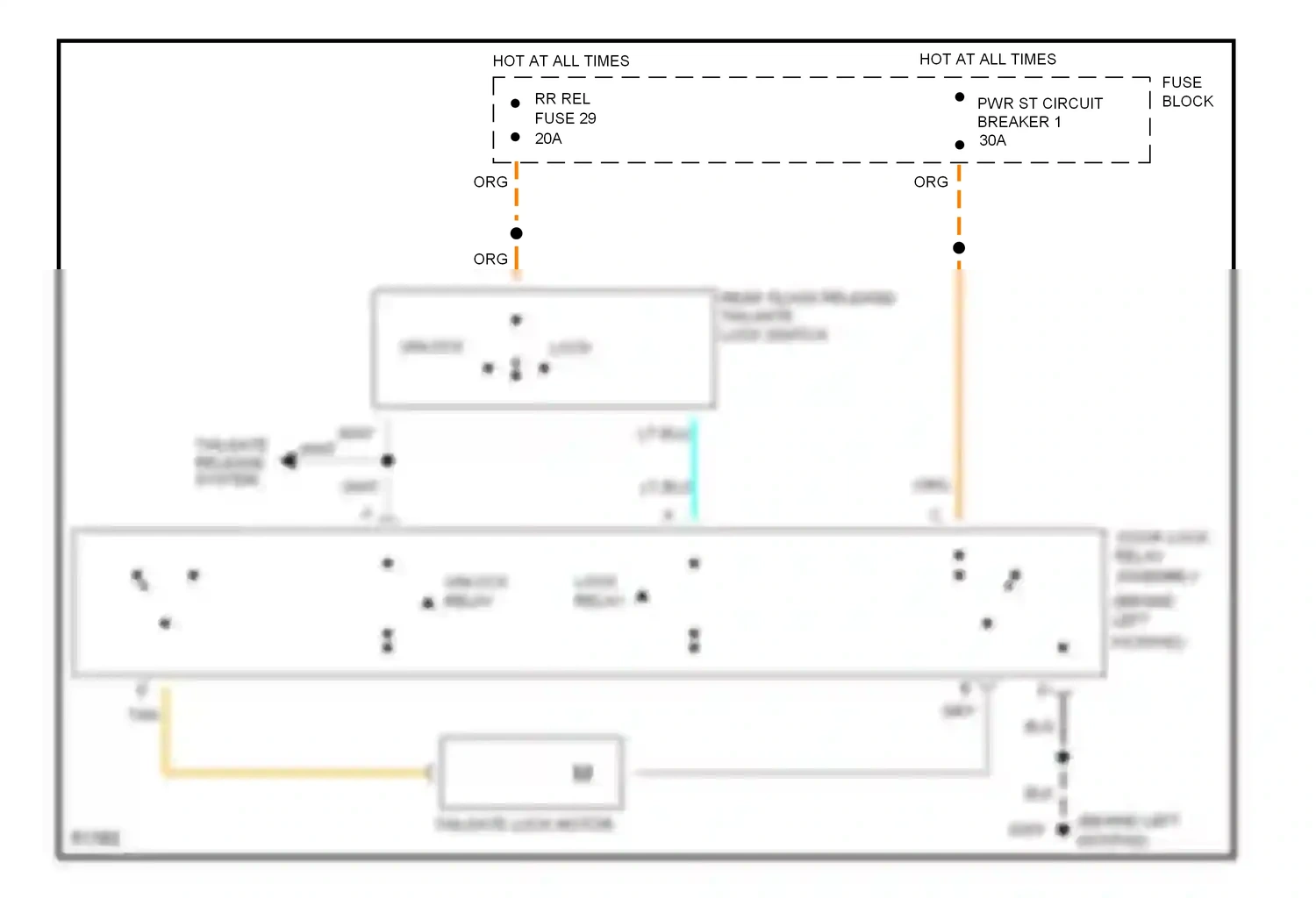 Wiring diagram tan for Chevrolet Caprice IV (1990-1996) (17 of 21)