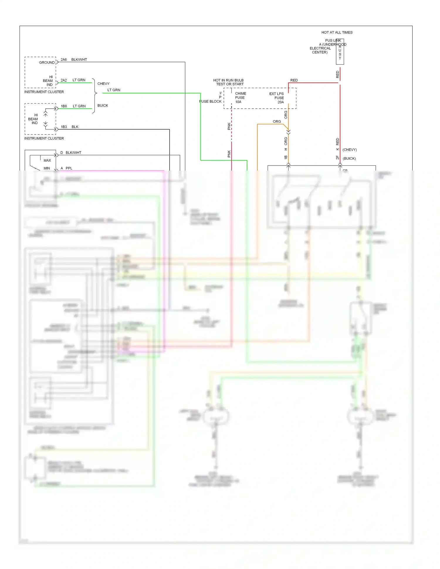 Wiring diagram tan for Chevrolet Caprice IV (1990-1996) (5 of 21)