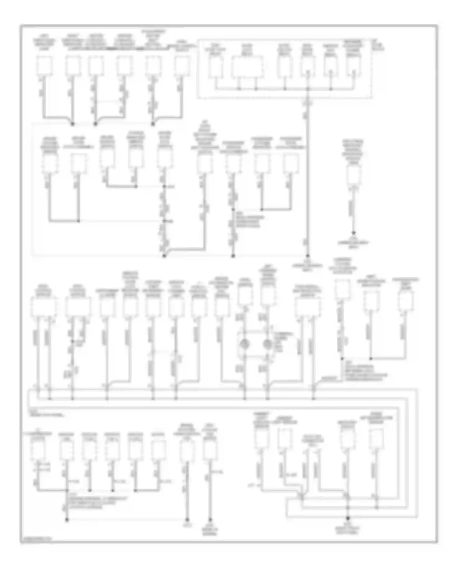 Captiva Chevrolet I facelift 2 (2013-2016): Ground distribution circuit (2 of 3)