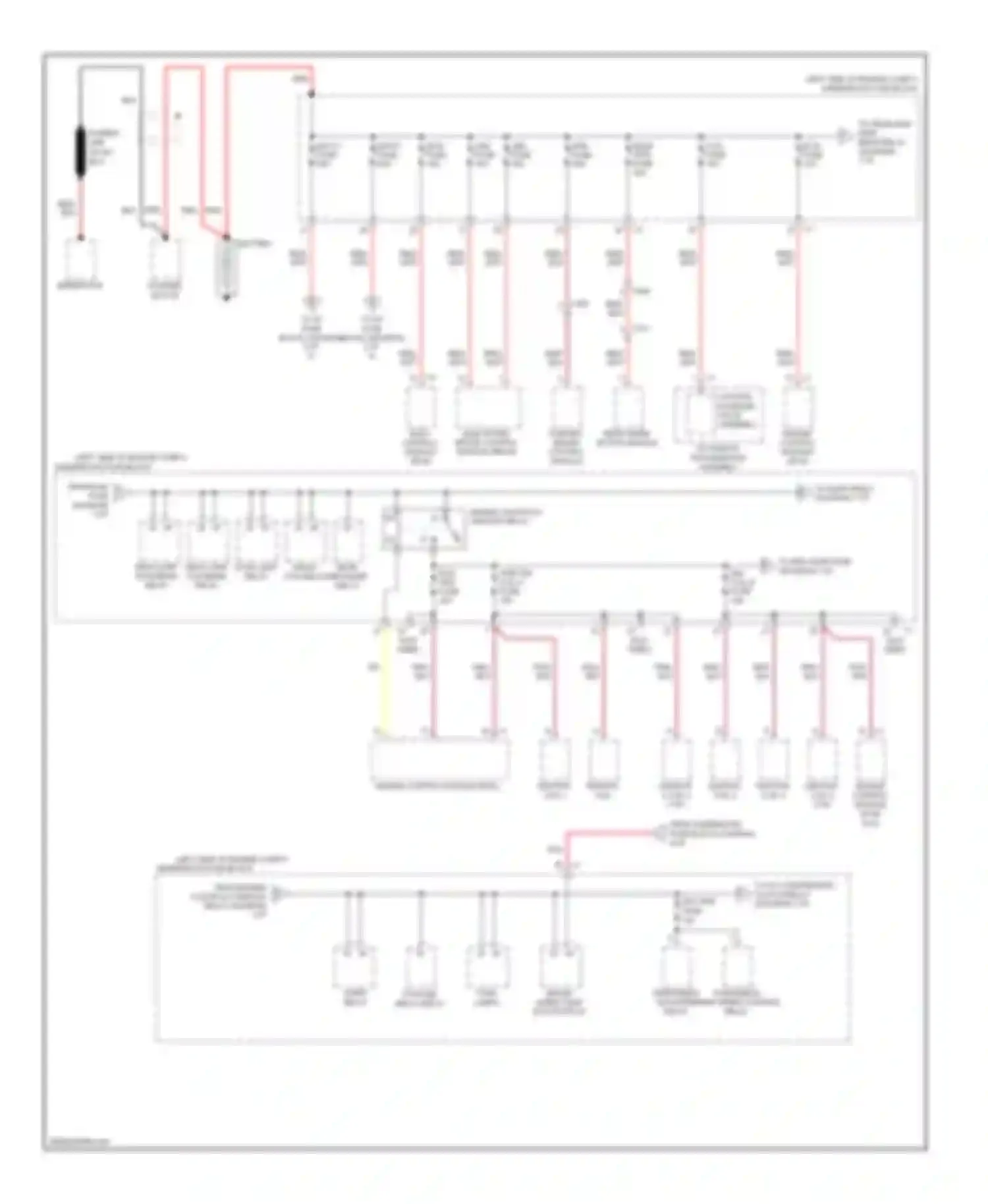 Captiva Chevrolet I facelift 2 (2013-2016): Power distribution circuit (1 of 4)