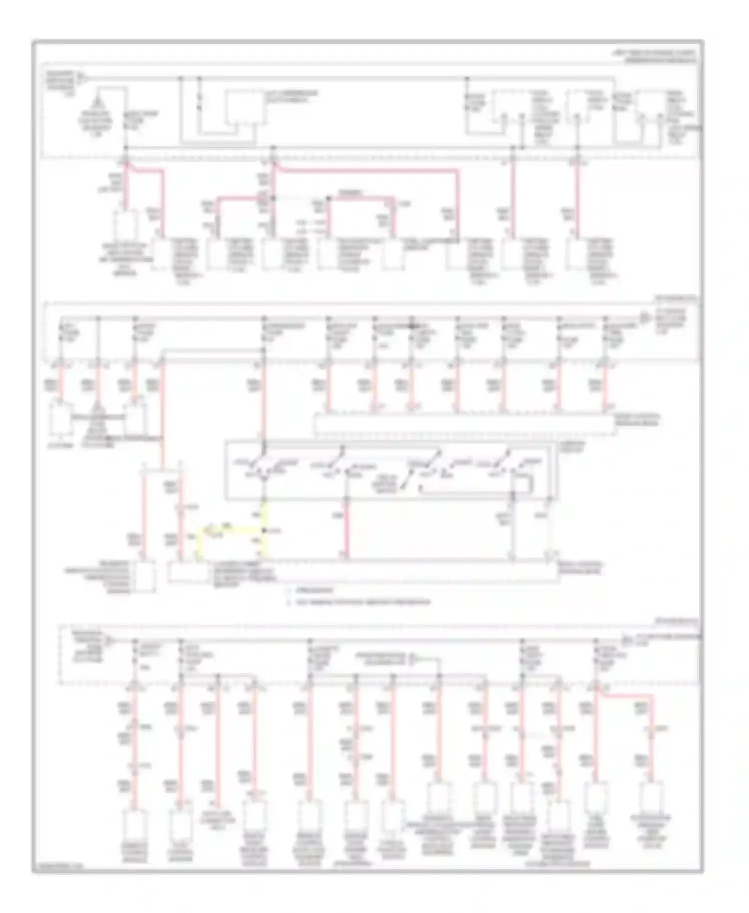 Captiva Chevrolet I facelift 2 (2013-2016): Power distribution circuit (2 of 4)