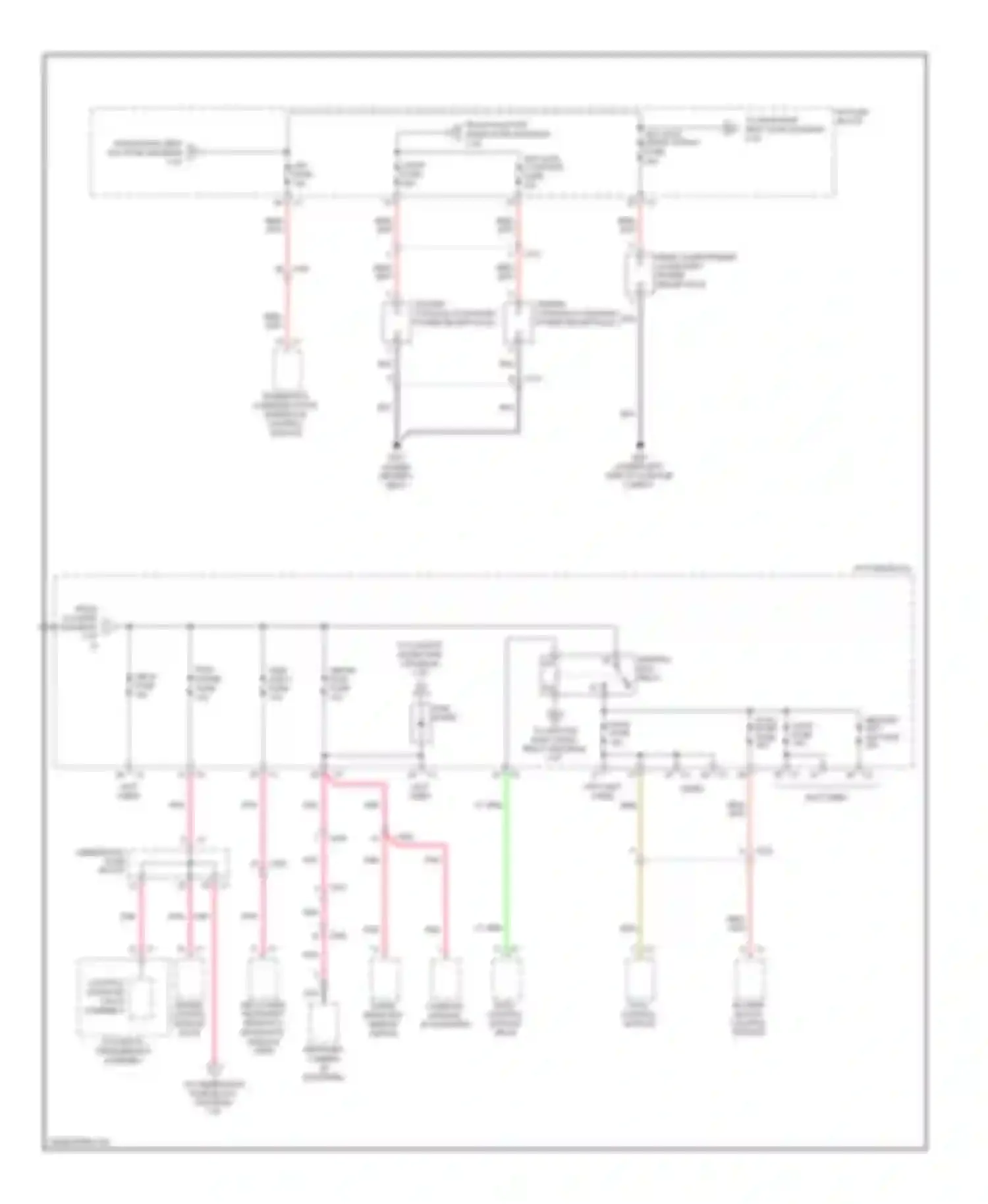 Captiva Chevrolet I facelift 2 (2013-2016): Power distribution circuit (4 of 4)