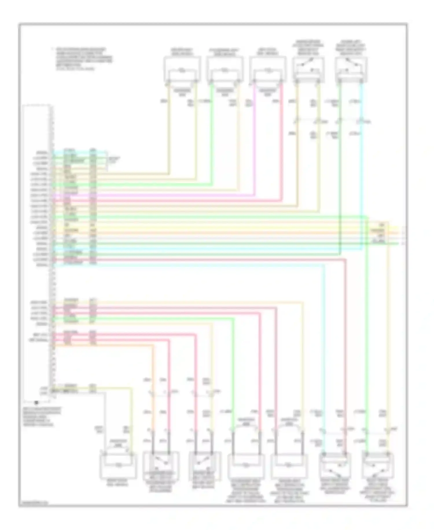 Captiva Chevrolet I facelift 2 (2013-2016): Supplemental restraints circuit (1 of 2)