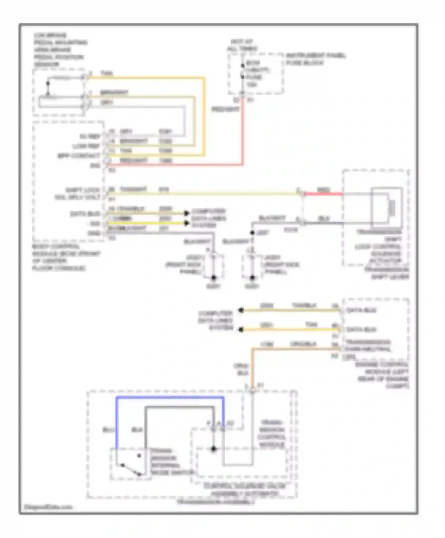 Wiring diagram 16 17 1 data bus + data bus - sig gnd for Chevrolet Captiva I facelift 2 (2013-2016) (1 of 1)