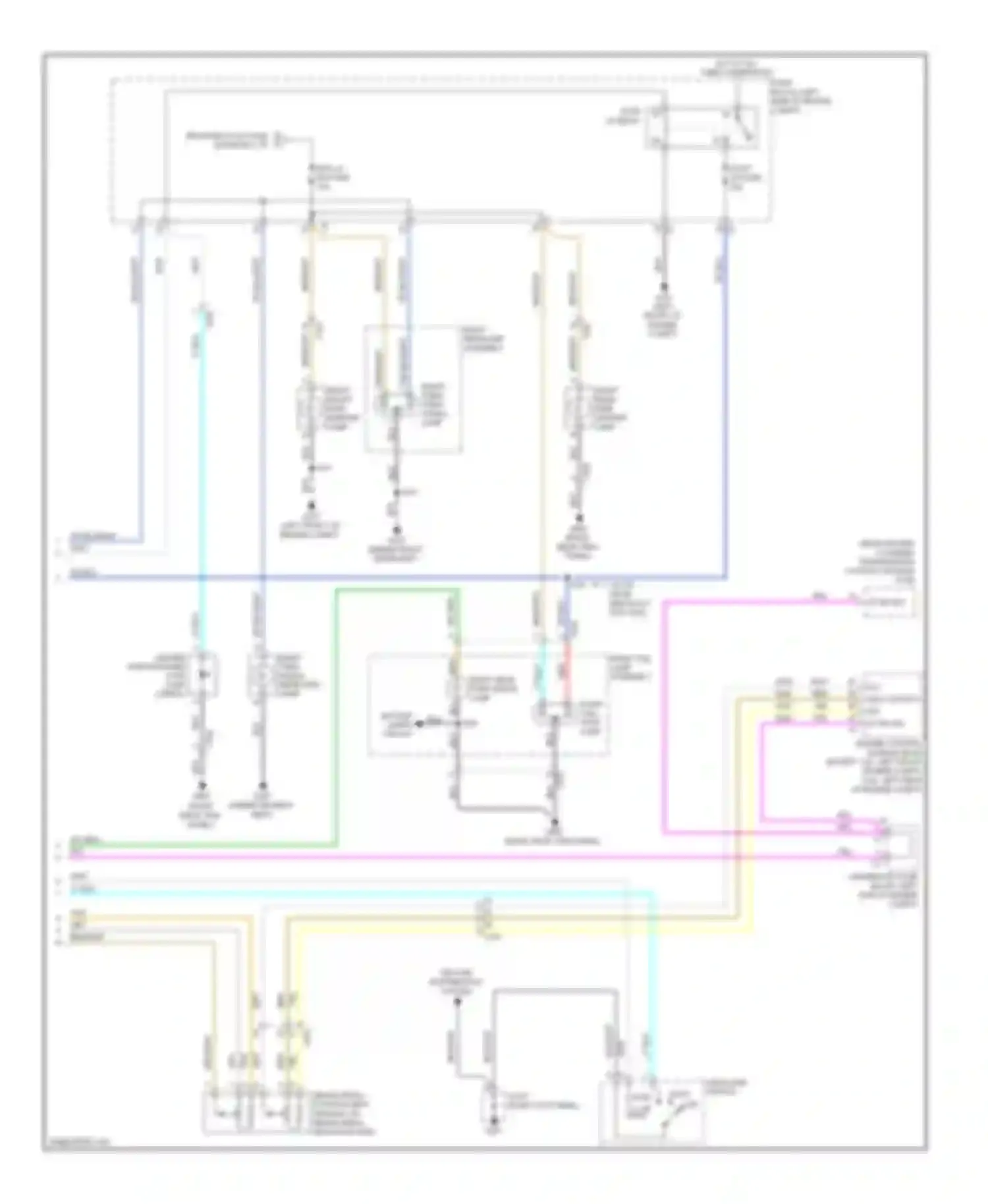 Wiring diagram backup lamps circuit for Chevrolet Captiva I facelift 2 (2013-2016) (2 of 2)