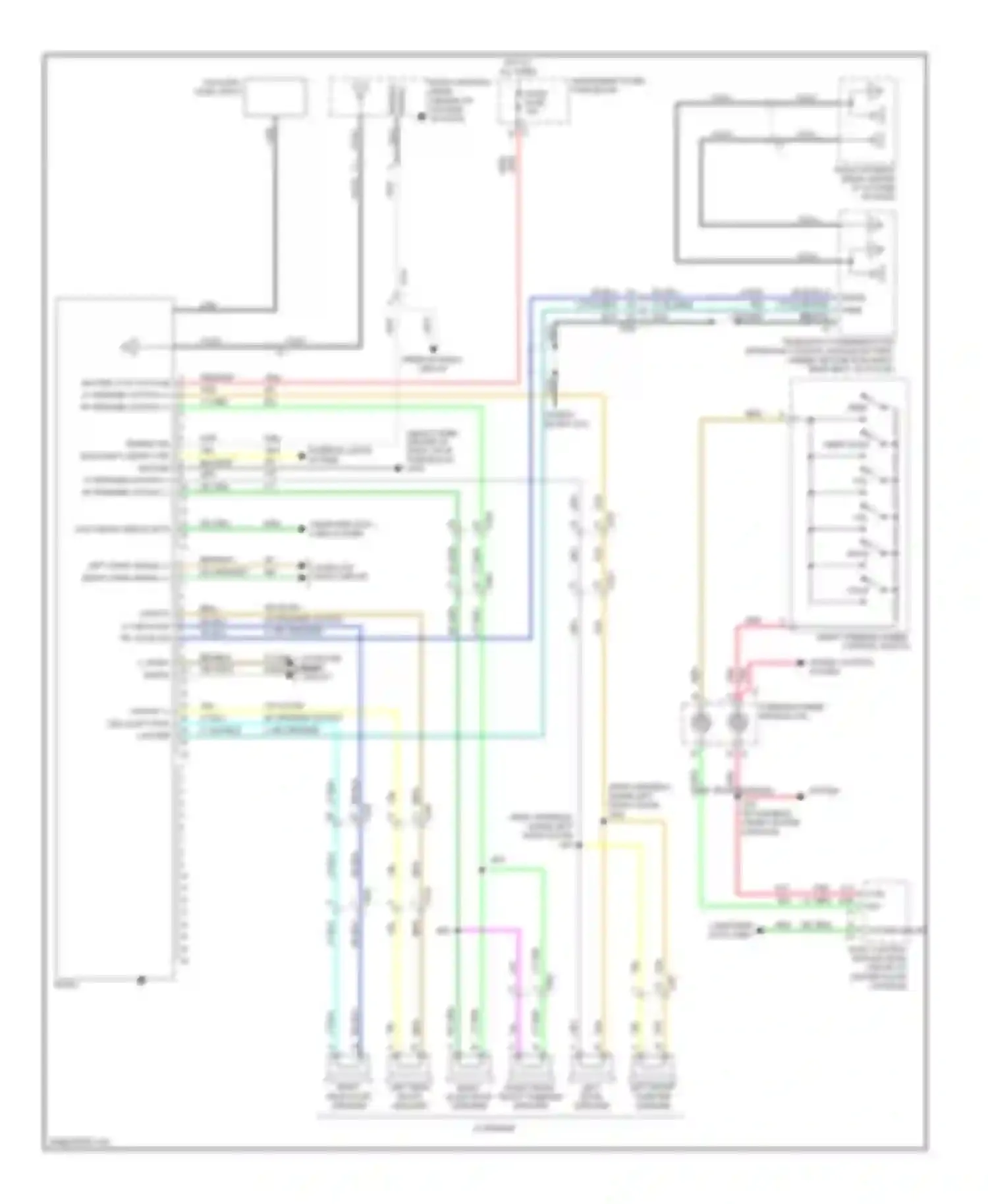 Wiring diagram cruise control system for Chevrolet Captiva I facelift 2 (2013-2016) (1 of 2)