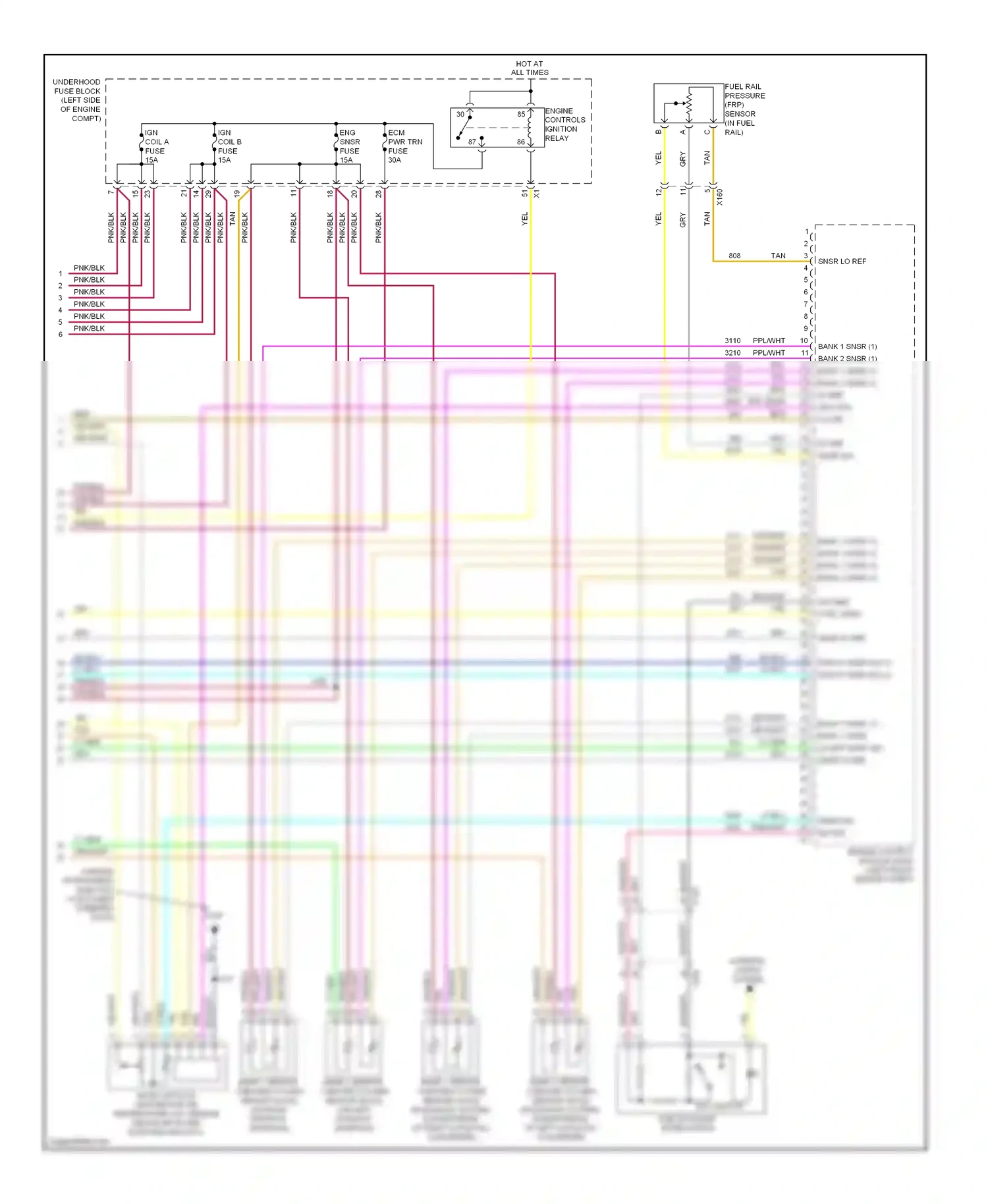 Chevrolet Captiva I facelift 2 (2013-2016) engine control module (ecm) (left front engine compt) wiring diagram  (7 of 7)
