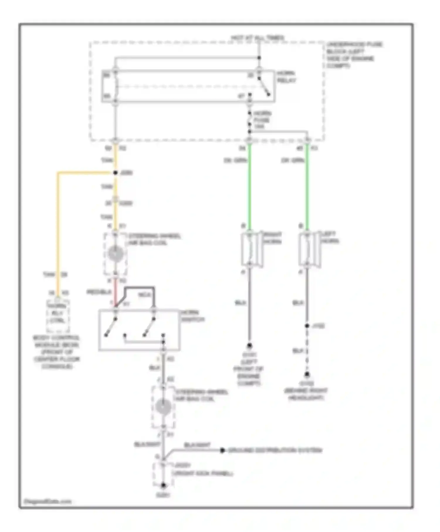 Wiring diagram ground distribution system for Chevrolet Captiva I facelift 2 (2013-2016) (5 of 8)